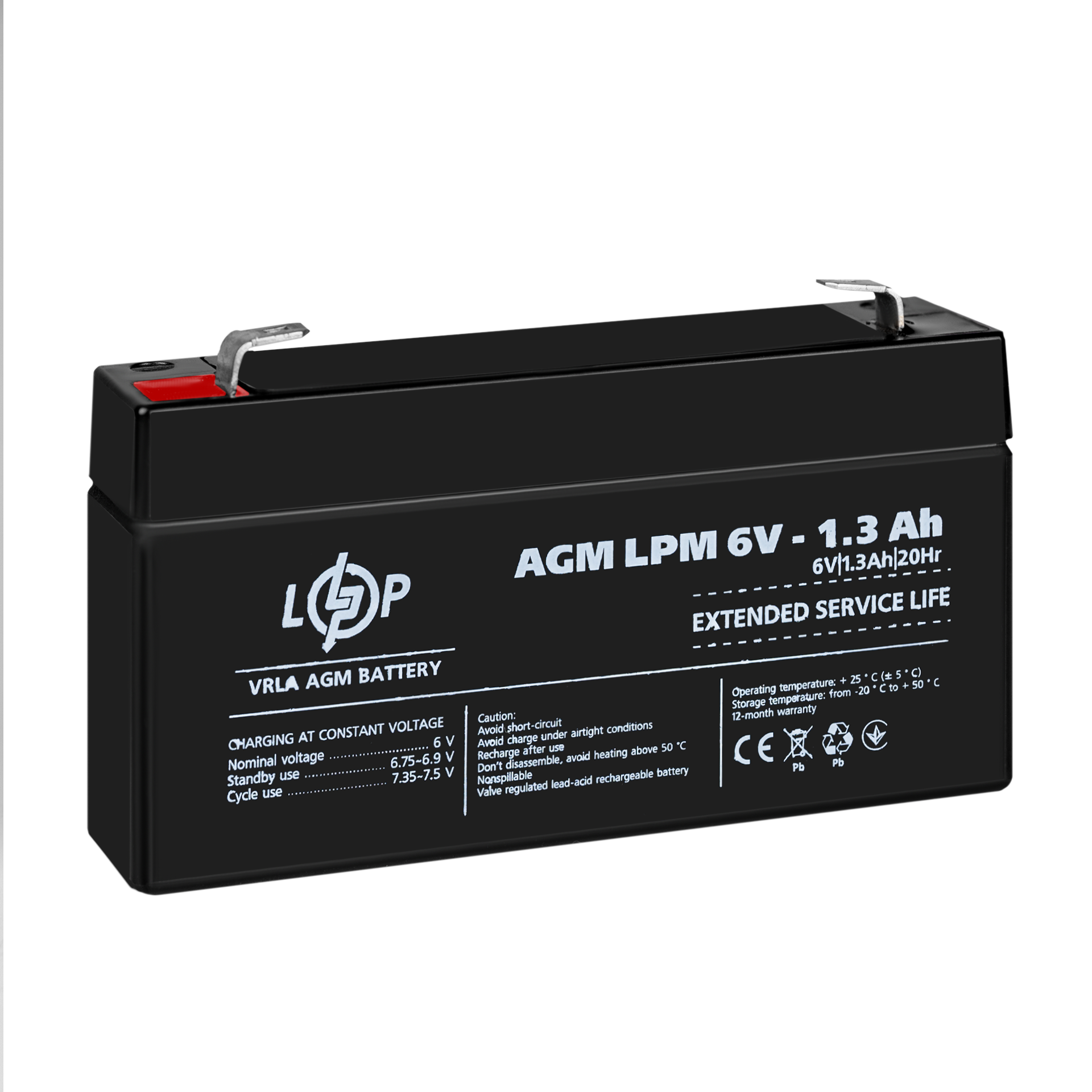 ����������� AGM LPM 6V - 1.3 Ah 