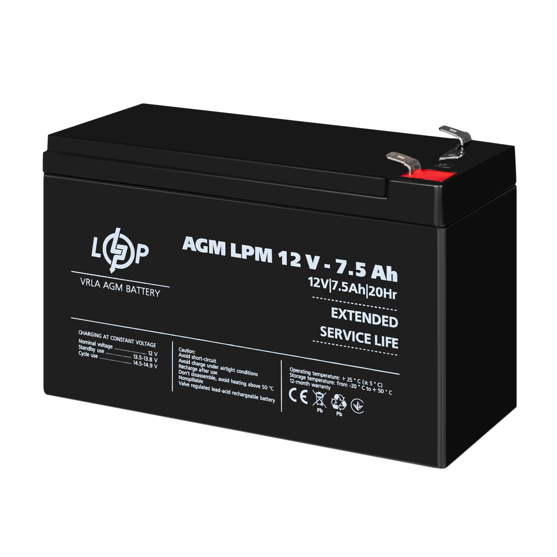 ����������� AGM LPM 12V - 7.5 Ah 