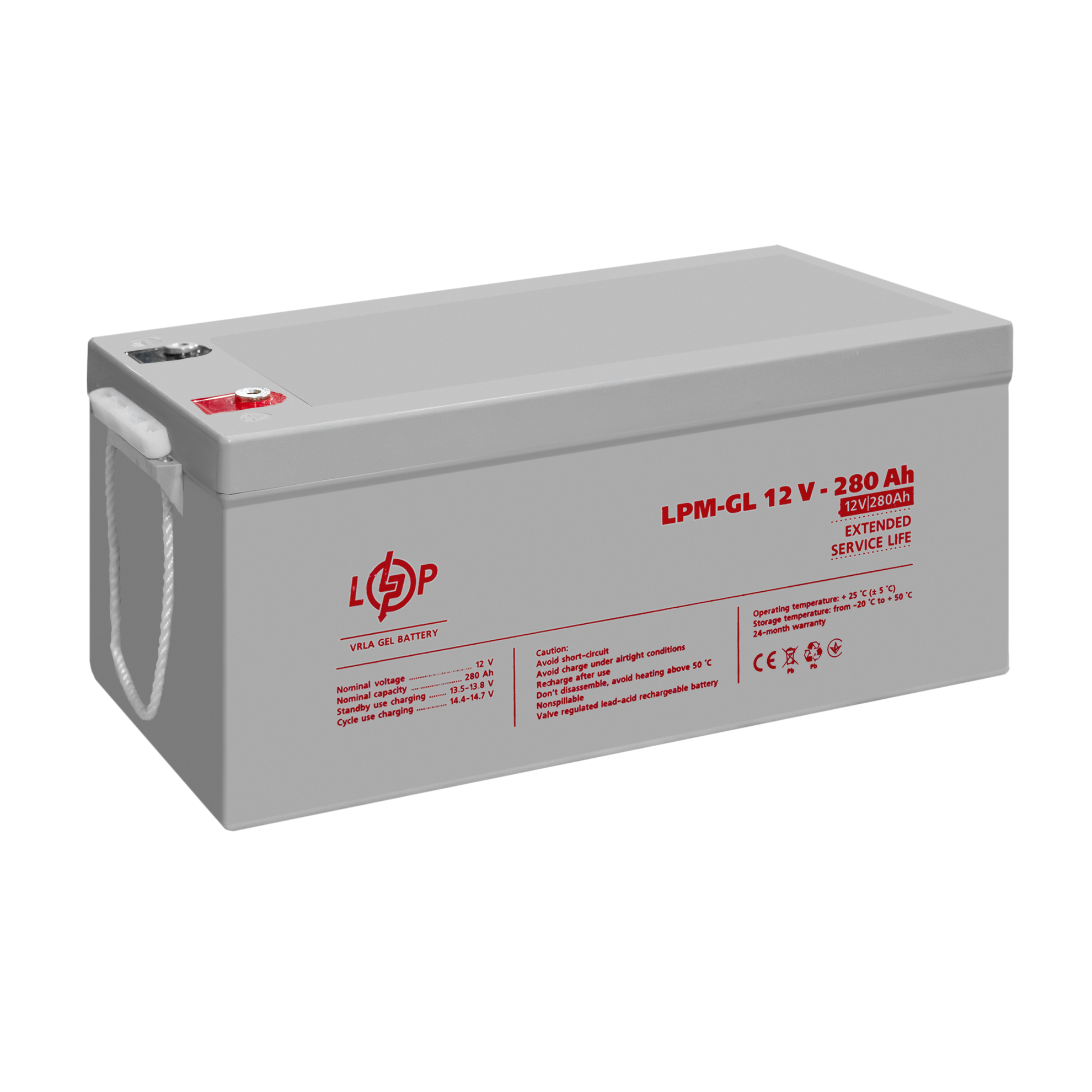 ����������� ������� LPM-GL 12V - 280 Ah 