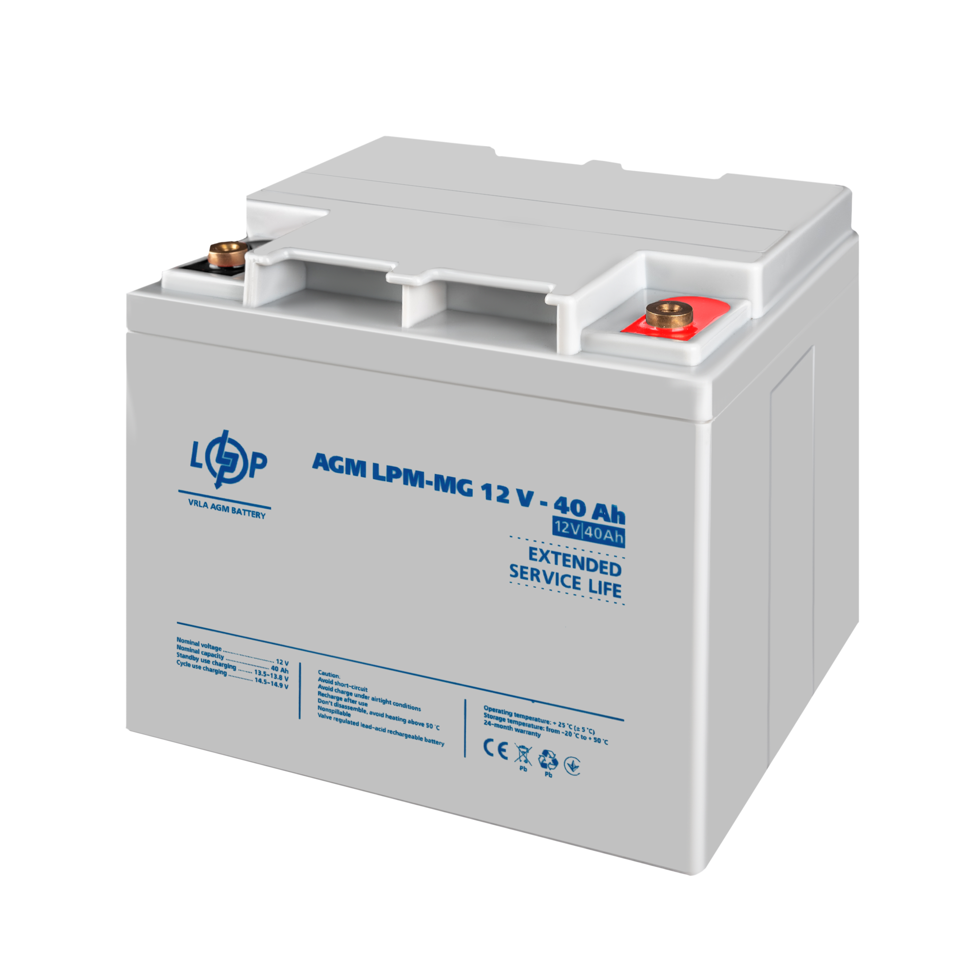 ����������� ������������� LPM-MG 12V - 40 Ah 