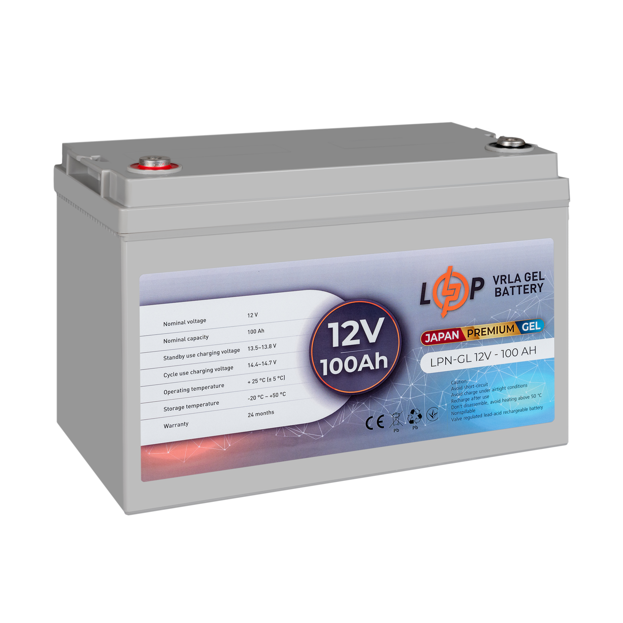 ����������� ������� LPN-GL 12V - 100 Ah 