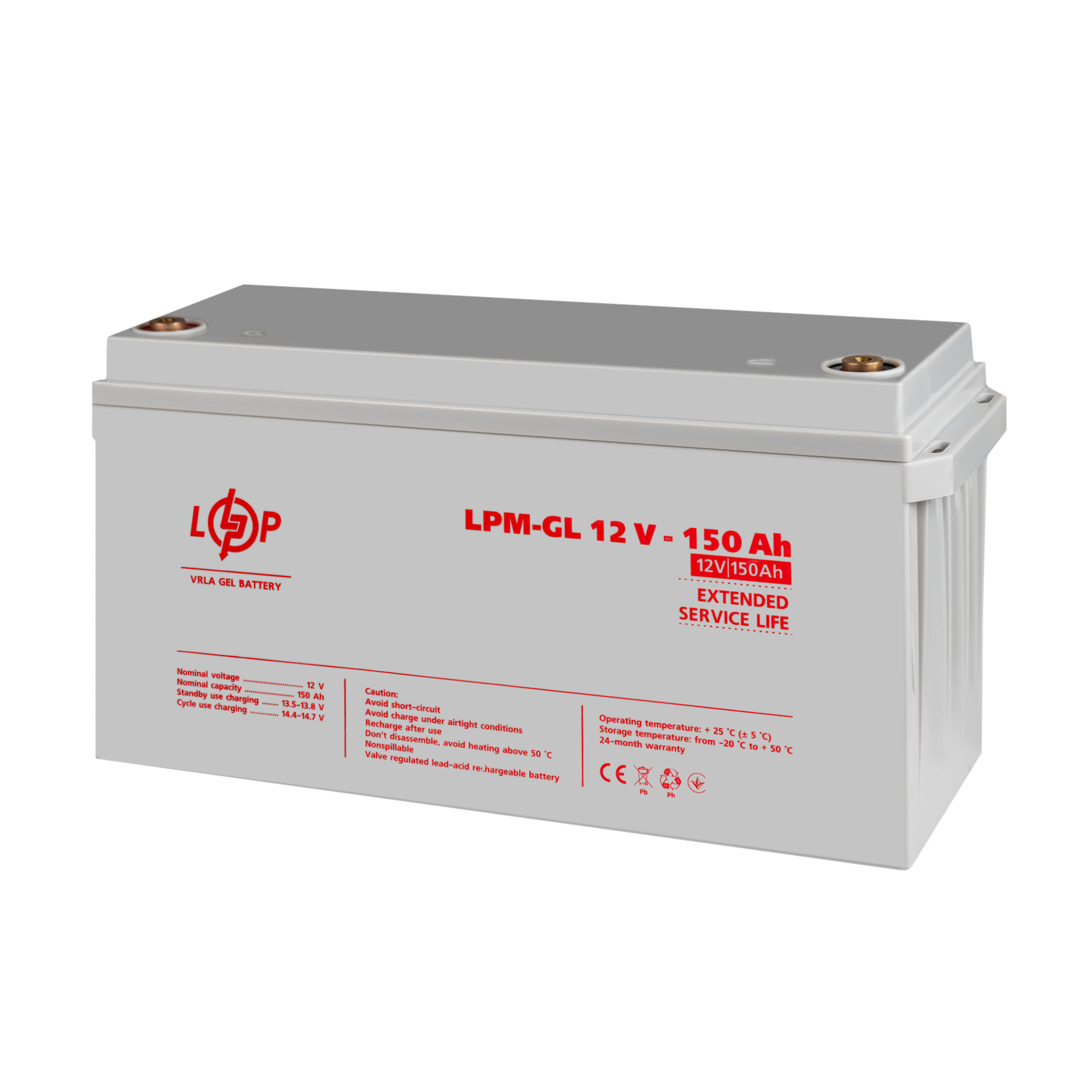 ����������� ������� LPM-GL 12V - 150 Ah 