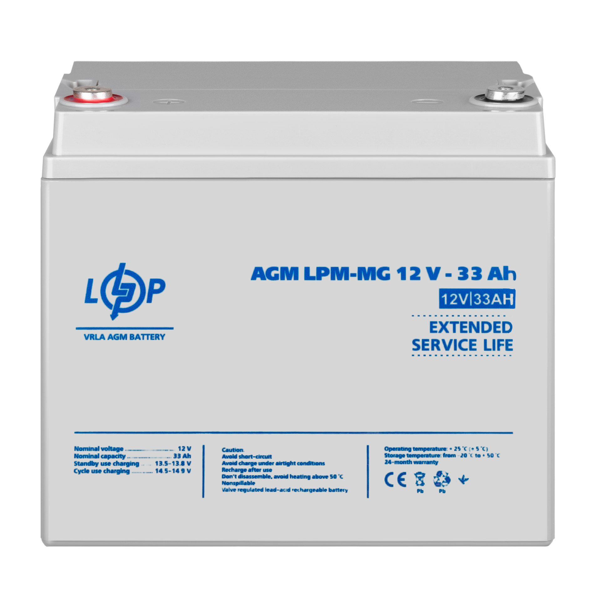 ����������� ������������� LPM-MG 12V - 33 Ah 