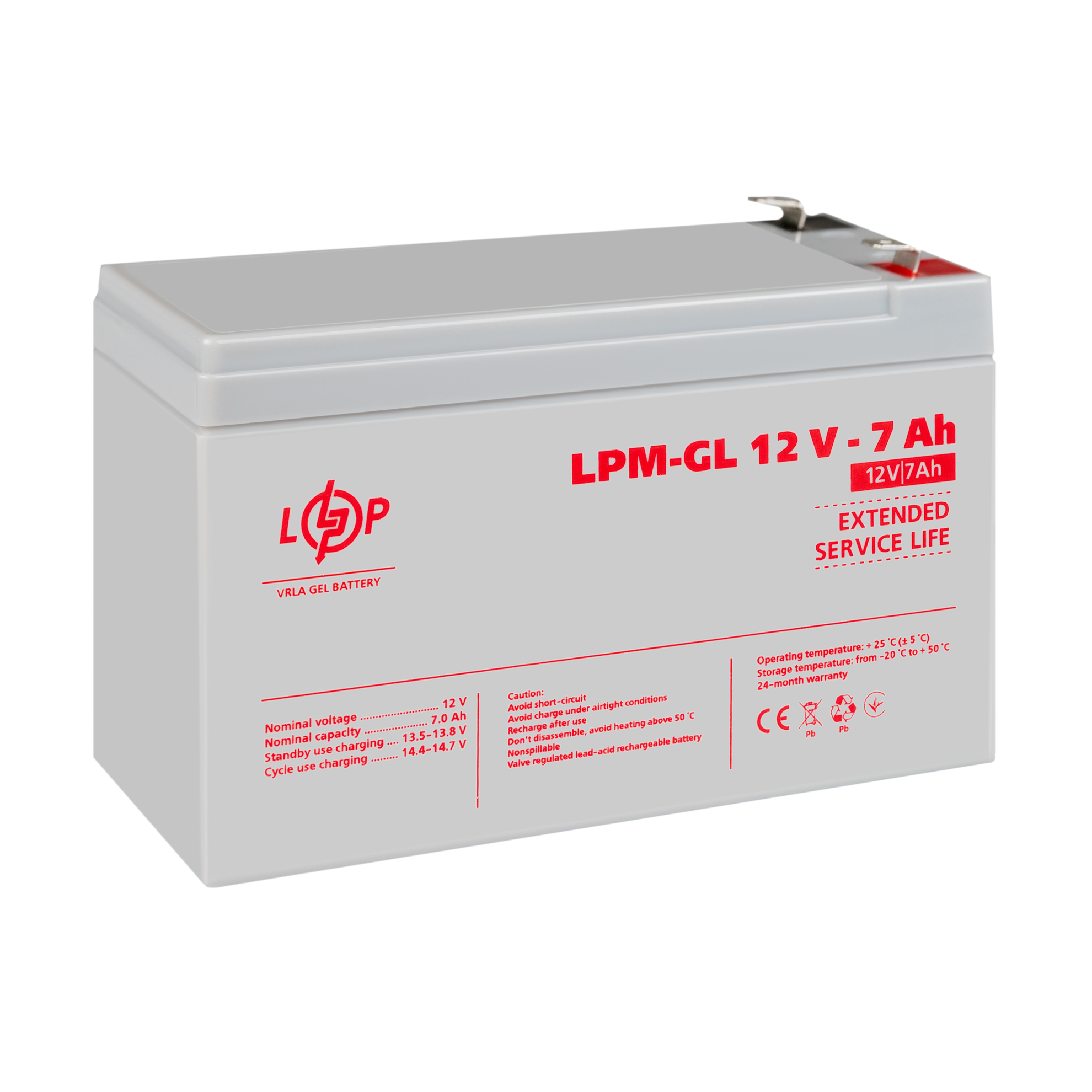 ����������� ������� LPM-GL 12V - 7 Ah 