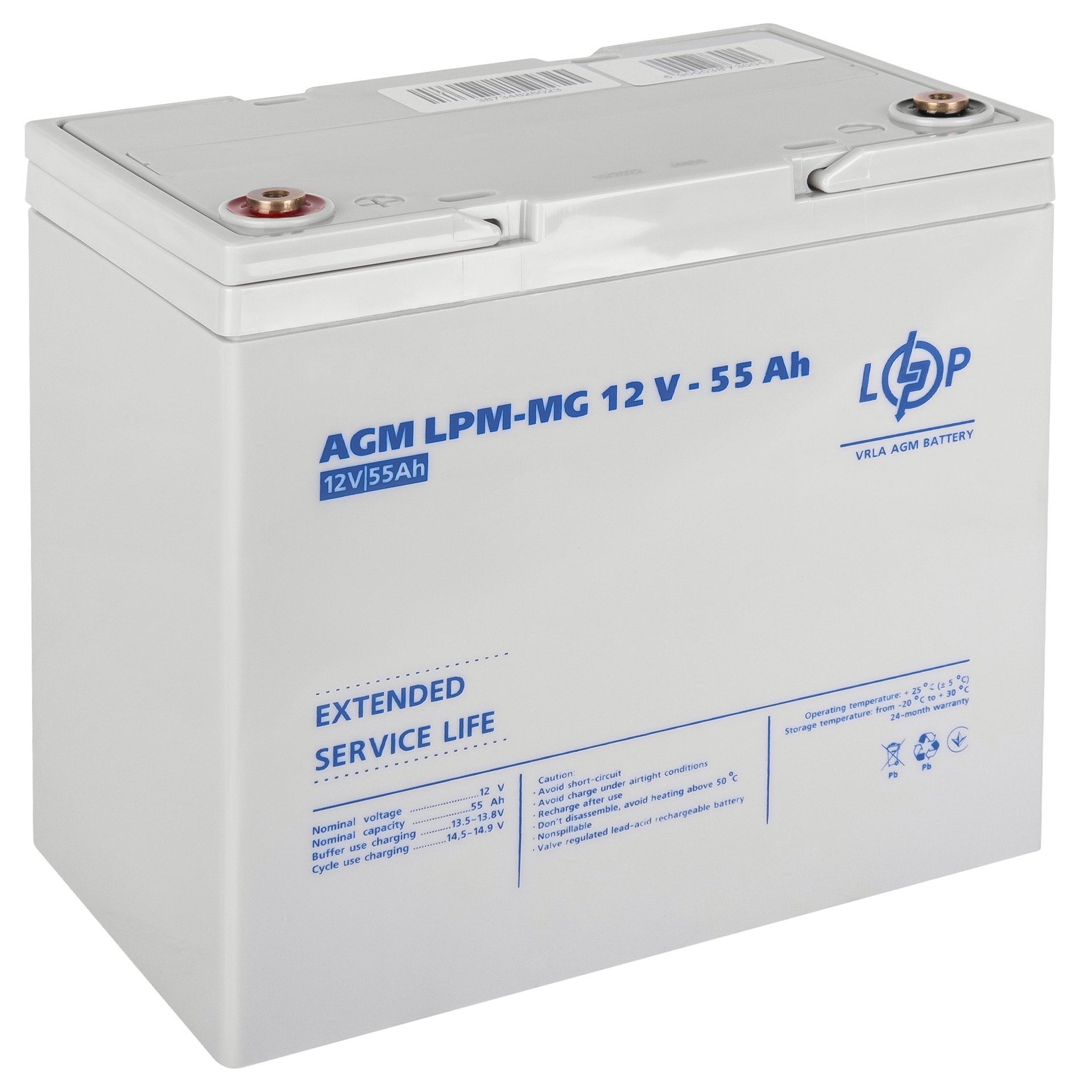 ����������� ������������� LPM-MG 12V - 55 Ah 