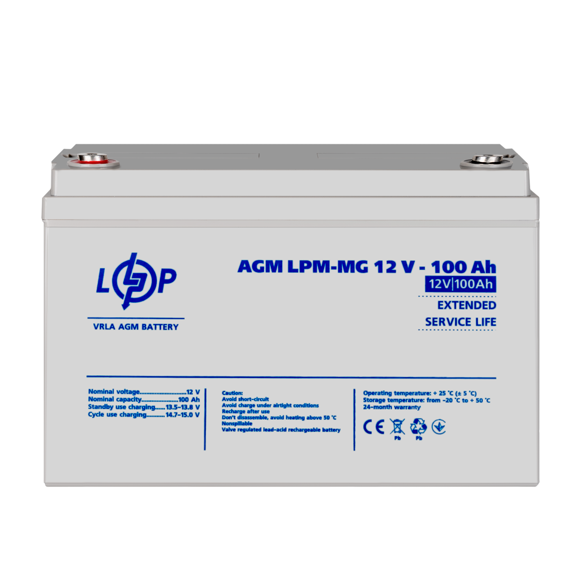 ����������� ������������� LPM-MG 12V - 100 Ah 