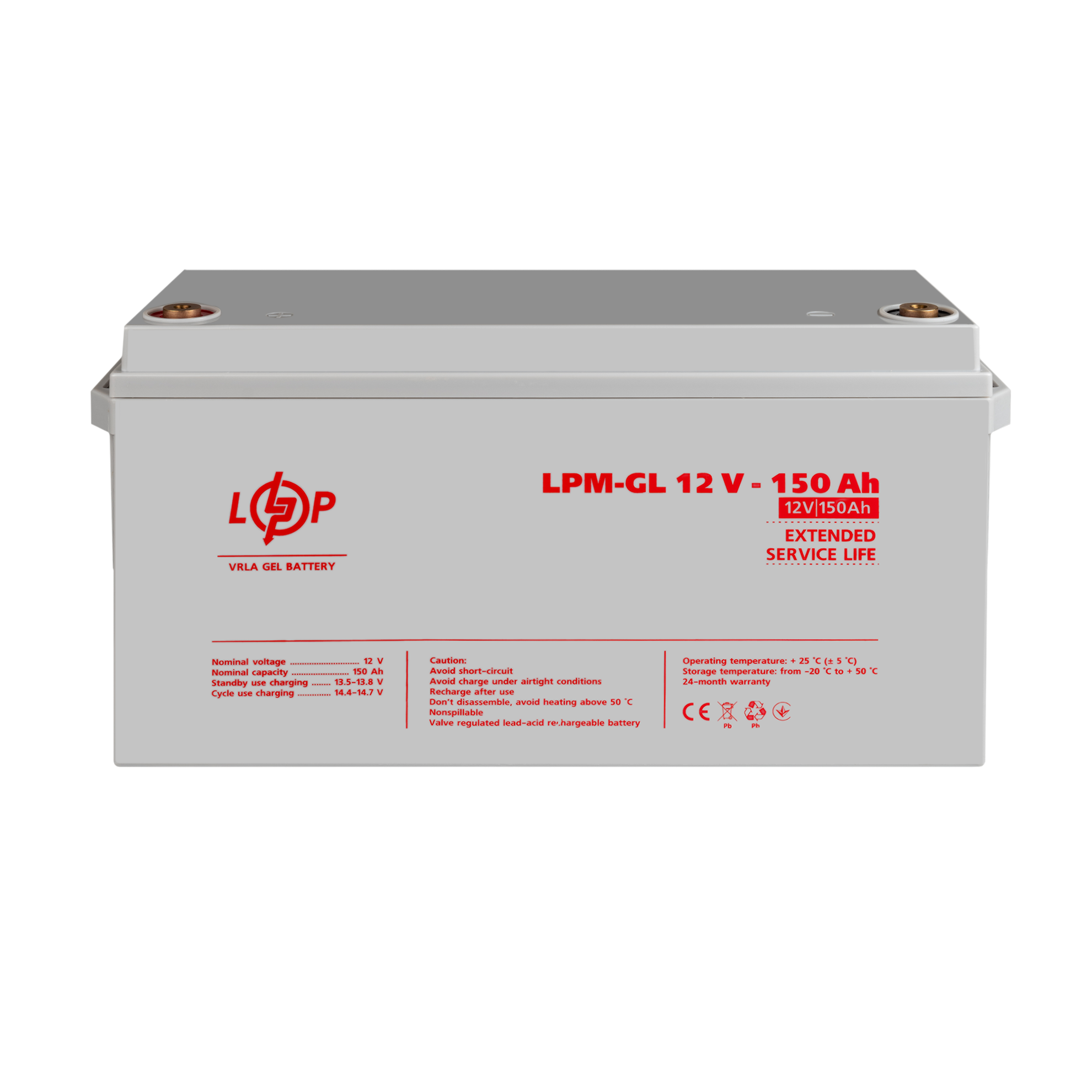 ����������� ������� LPM-GL 12V - 150 Ah 