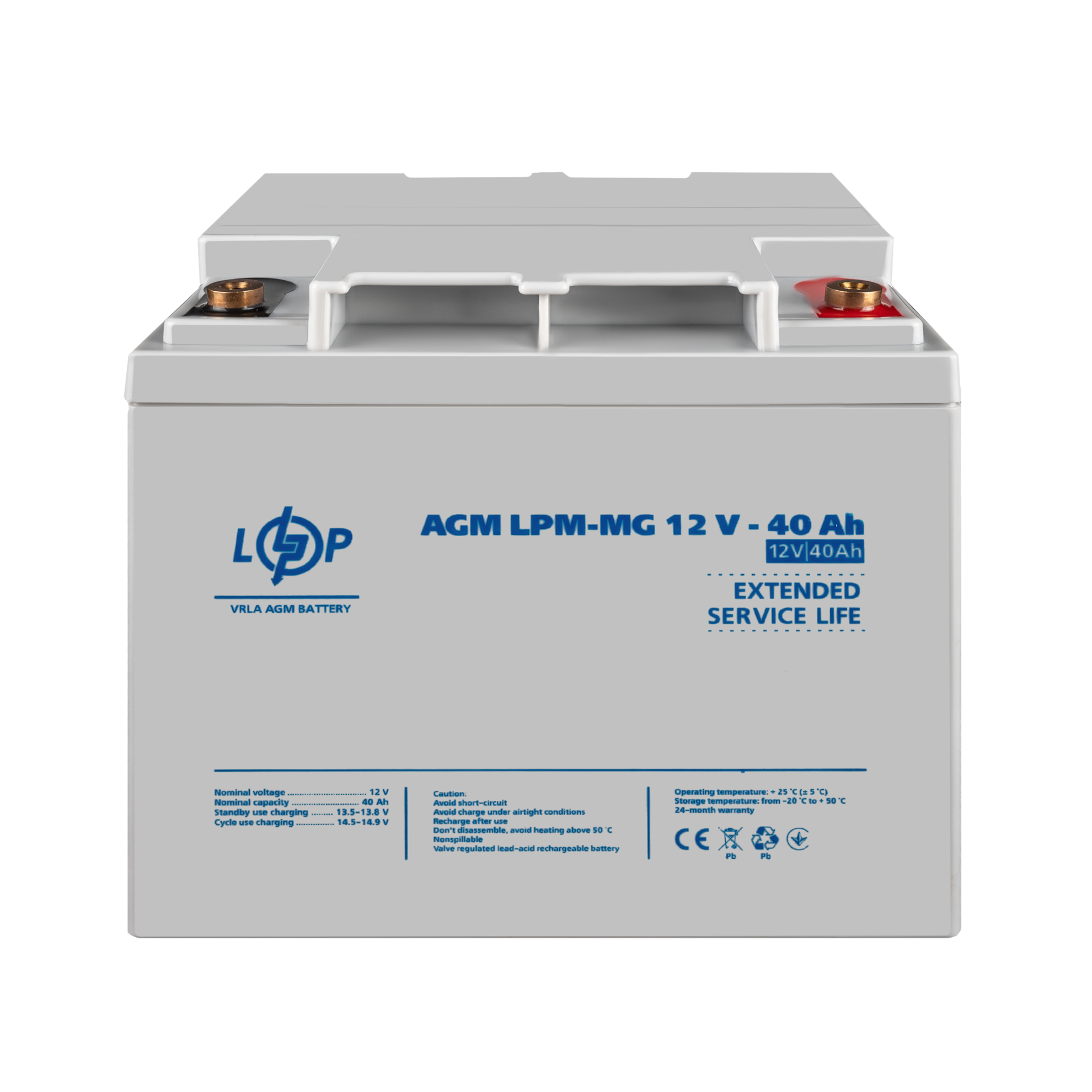 ����������� ������������� LPM-MG 12V - 40 Ah 