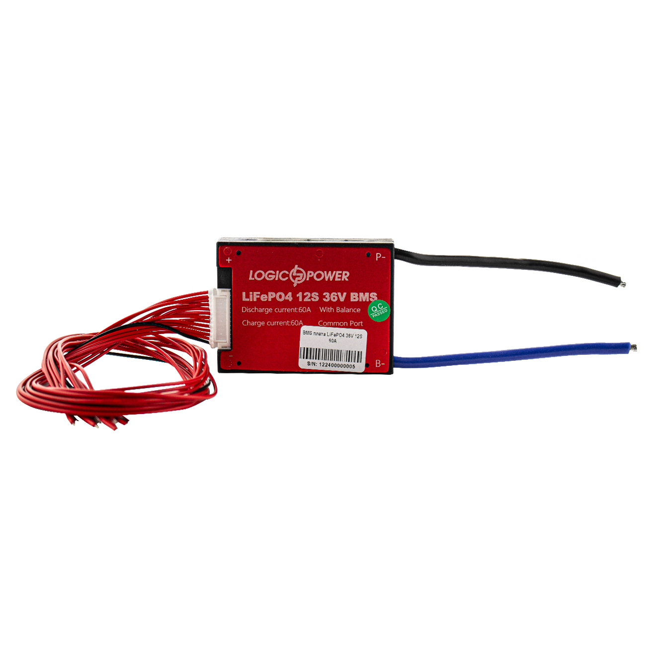 BMS ����� LiFePO4 36V 12S Dis 60A Ch 30A 