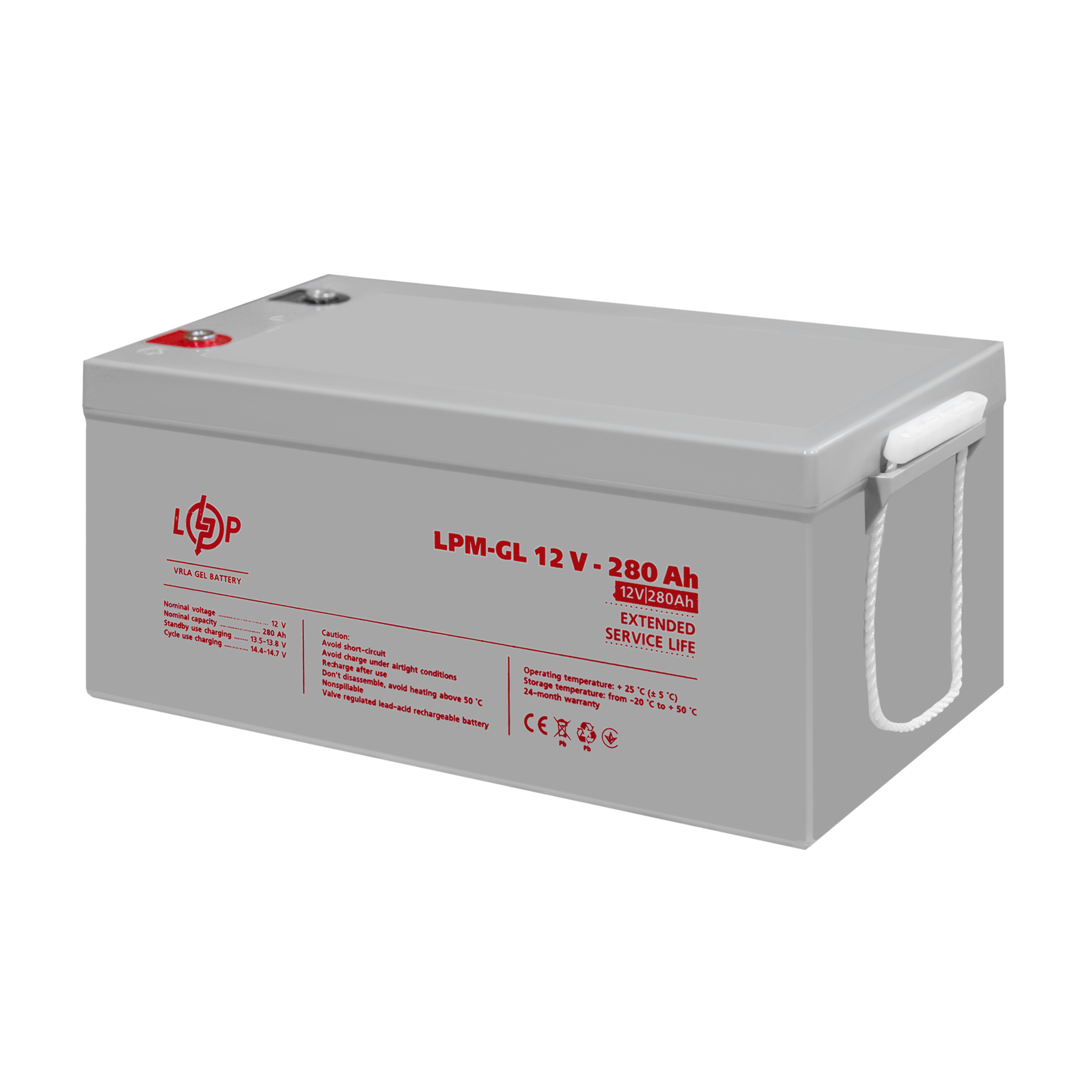 ����������� ������� LPM-GL 12V - 280 Ah 
