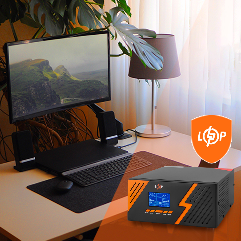 ��� � ���������� ���������� 12V LPM-PSW-1500VA (1050��) Black 