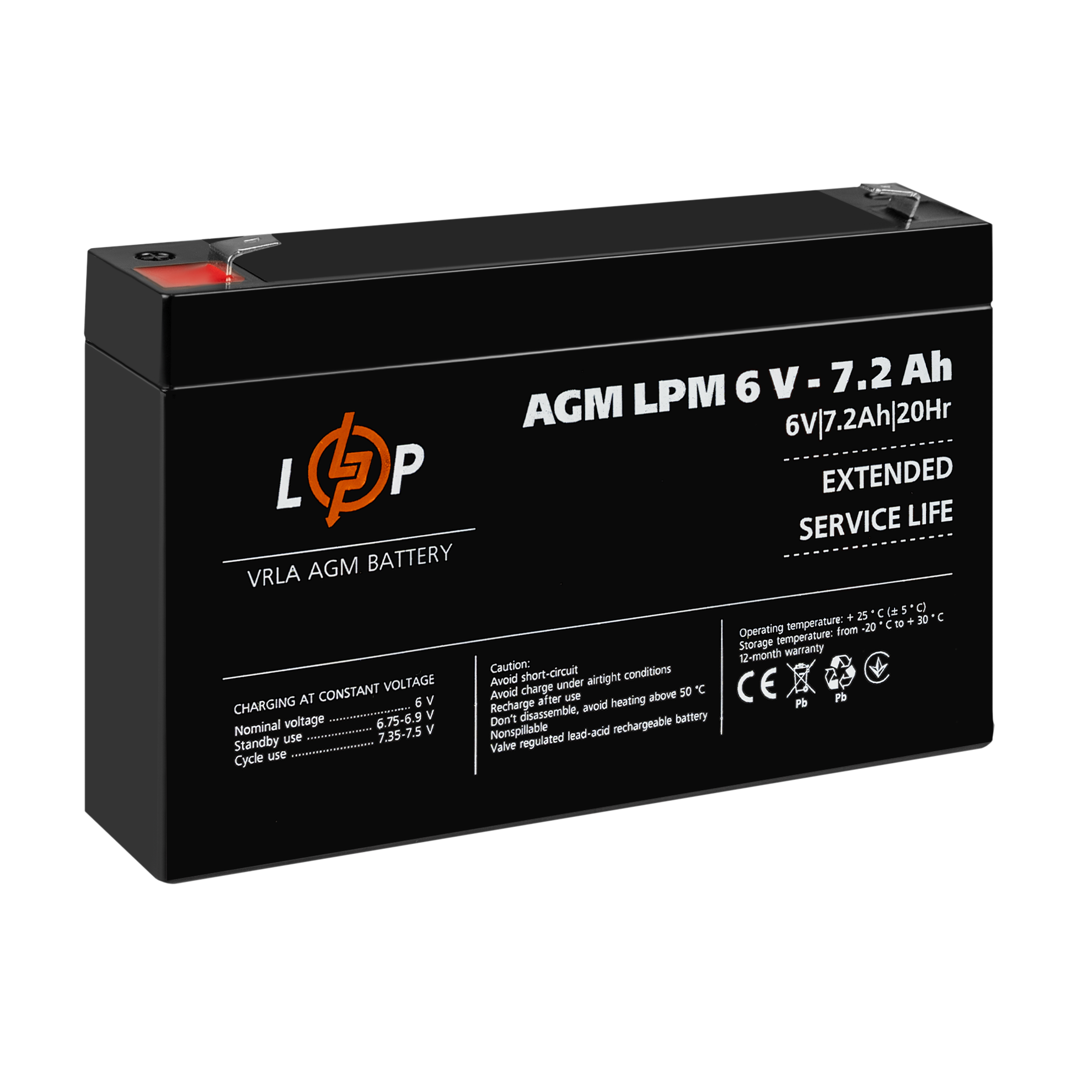 ����������� AGM LPM 6V - 7.2 Ah 