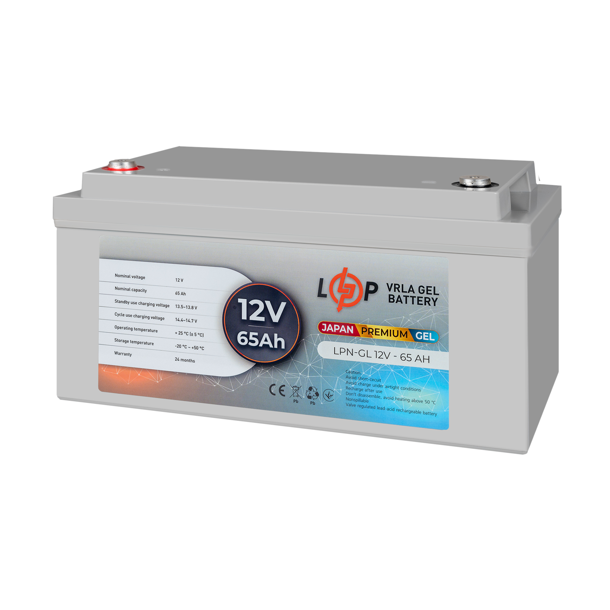 ����������� ������� LPN-GL 12V - 65 Ah 