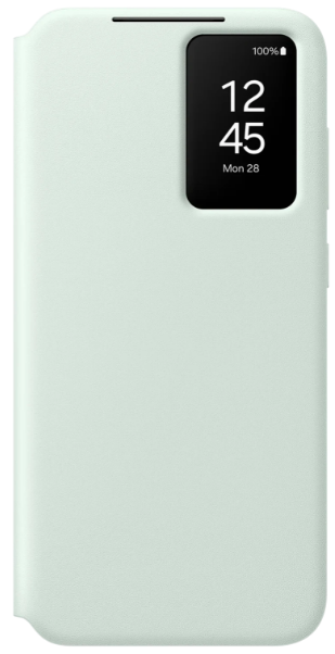   . SAMSUNG  S24 FE Smart View Wallet Case Mint (EF-ZS721CMEGWW) 