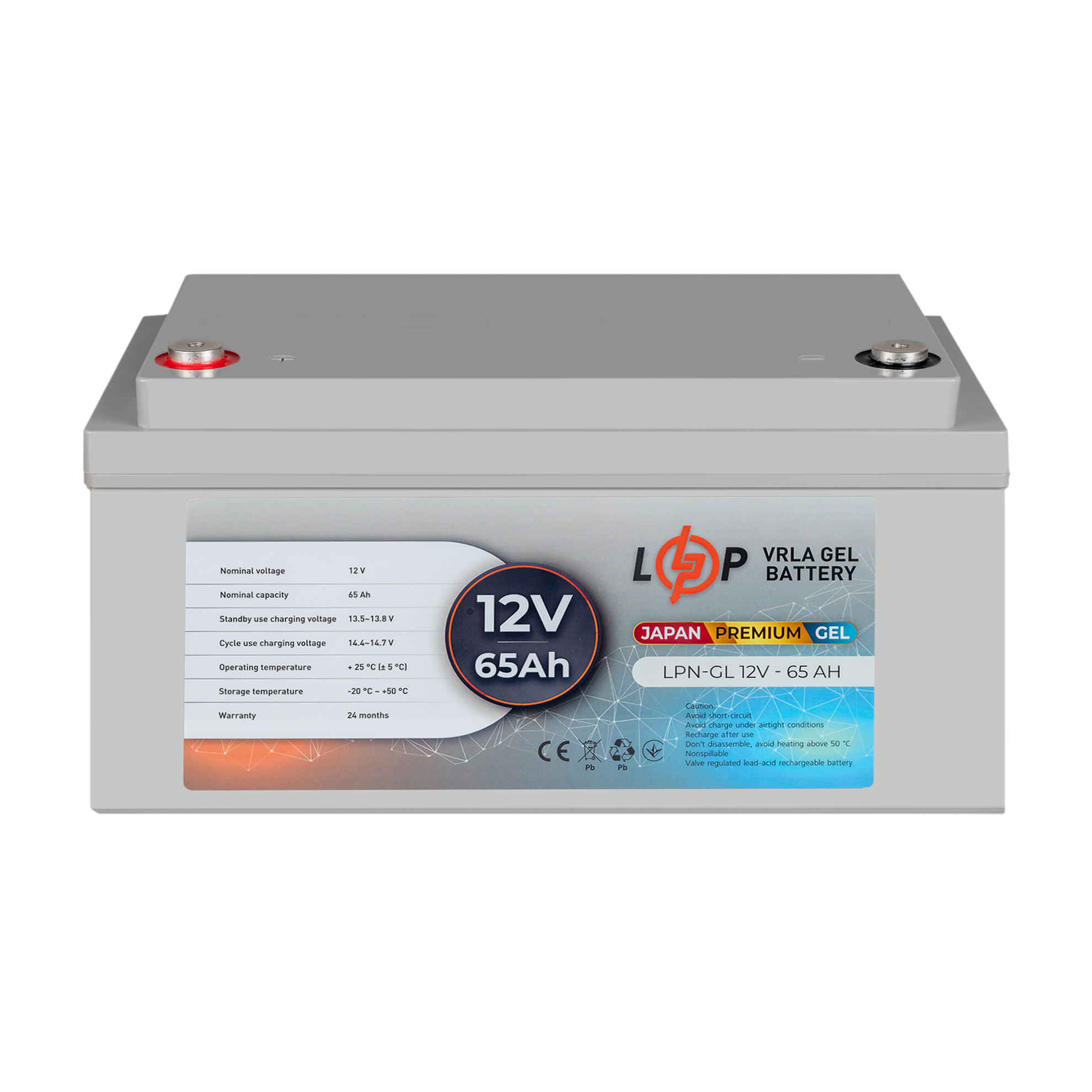 ����������� ������� LPN-GL 12V - 65 Ah 