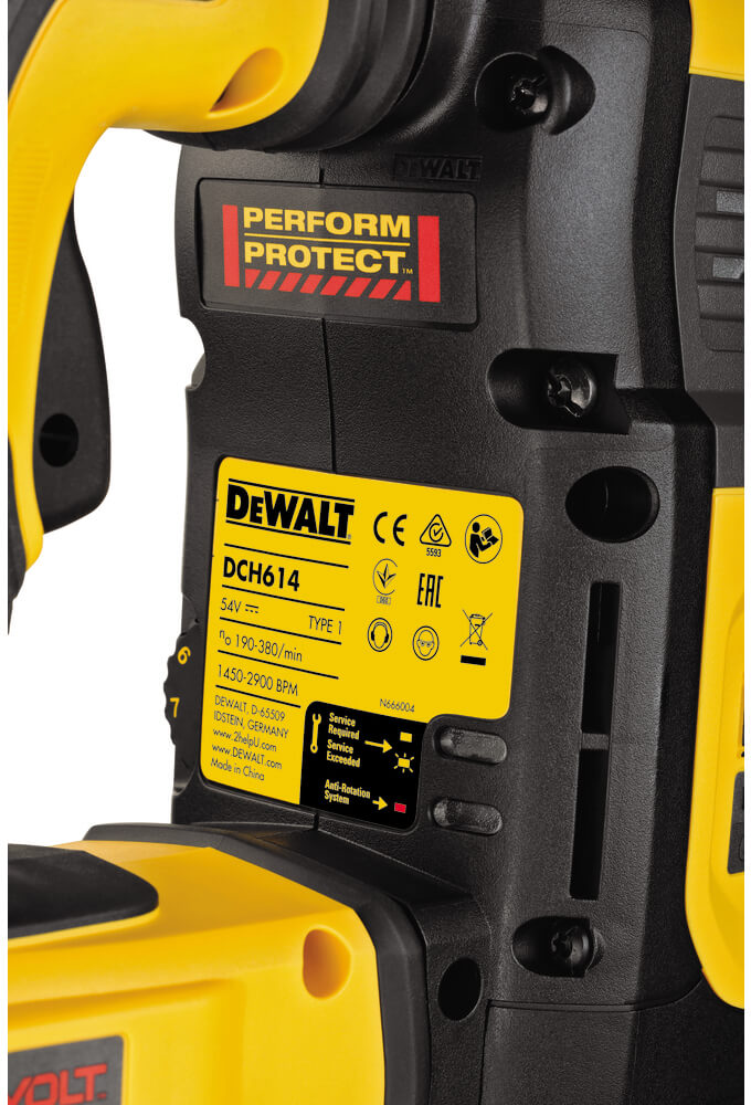 ���������� �������������� ����������� SDS-MAX DeWALT DCH614N 