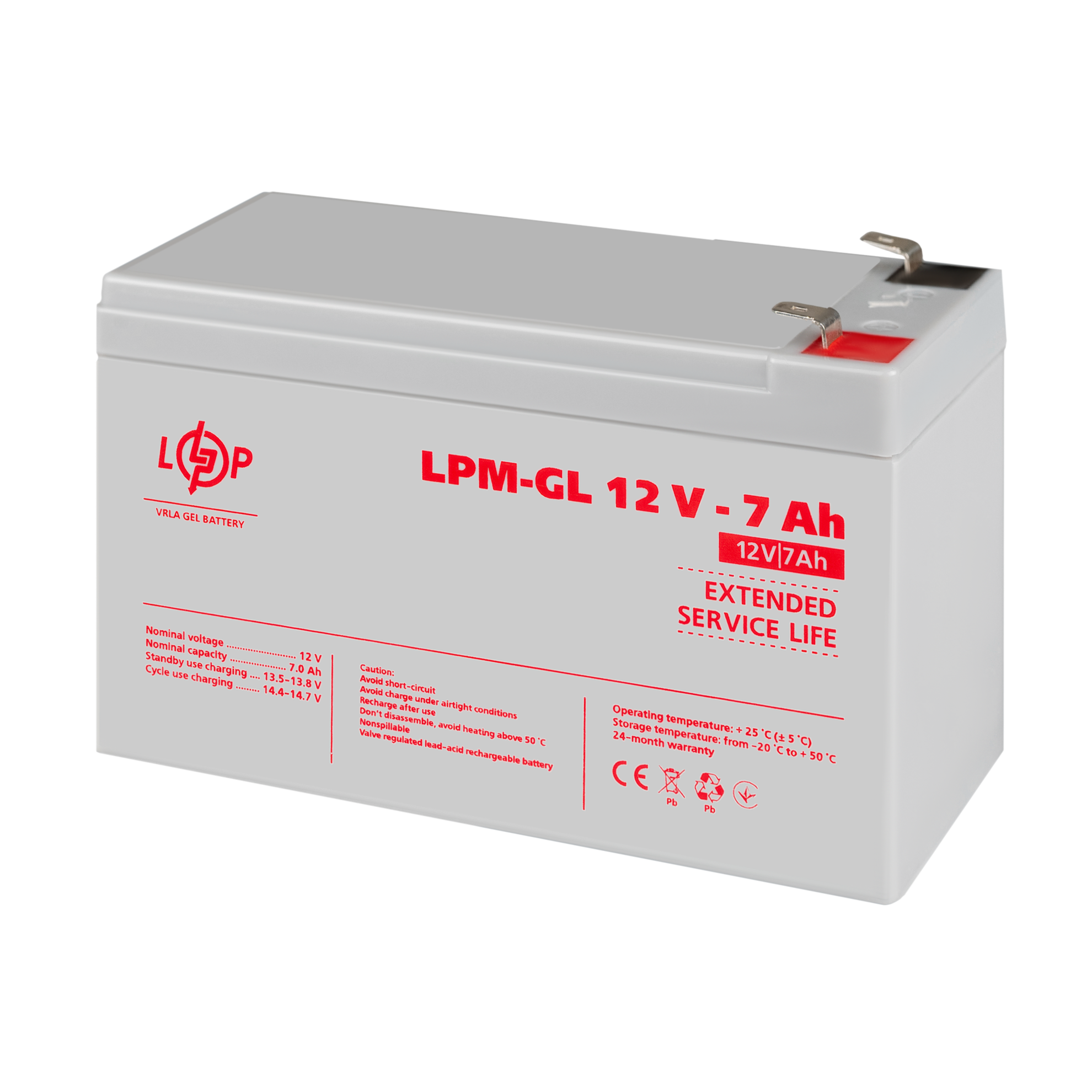 ����������� ������� LPM-GL 12V - 7 Ah 