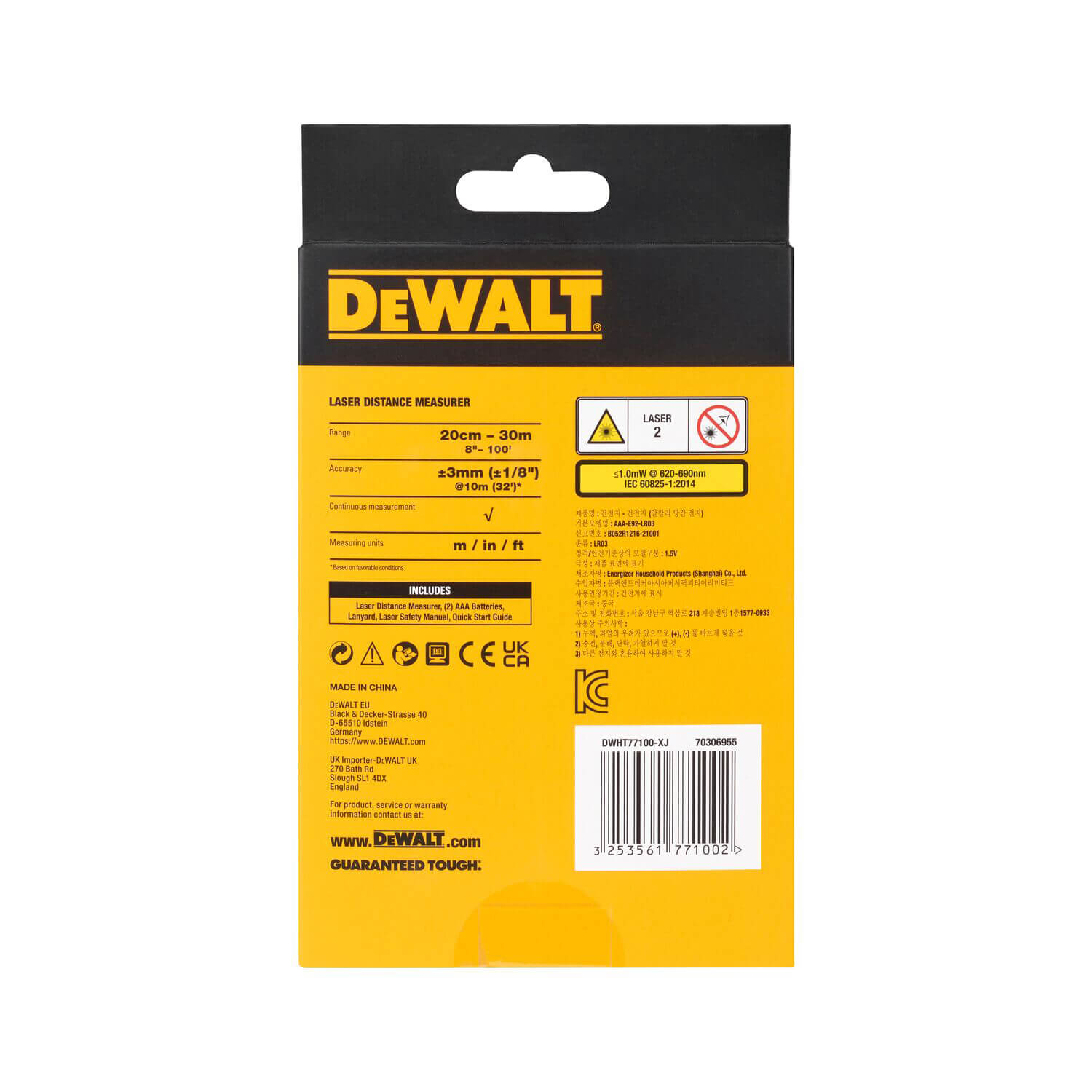 ��������� �������� DeWALT DWHT77100 