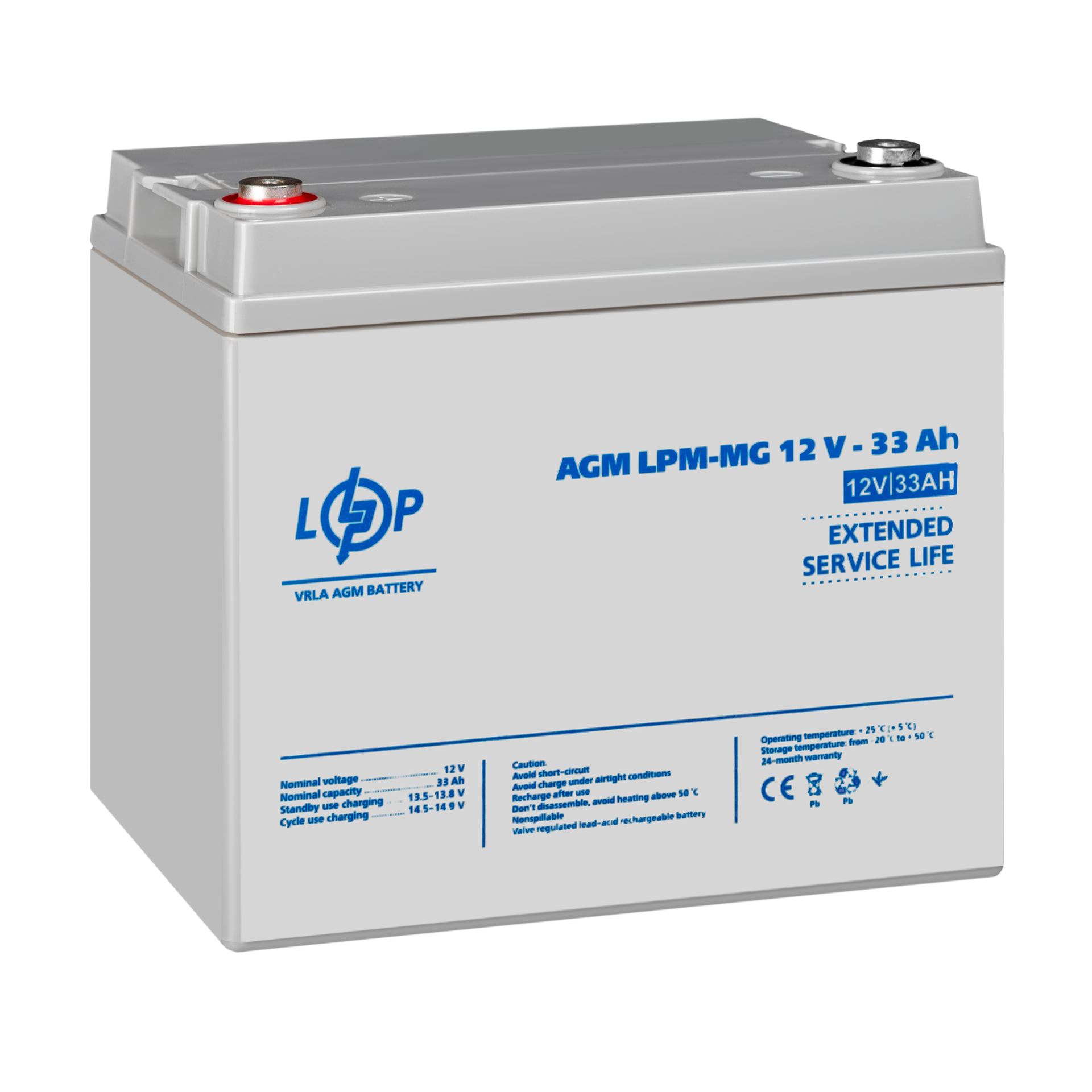 ����������� ������������� LPM-MG 12V - 33 Ah 