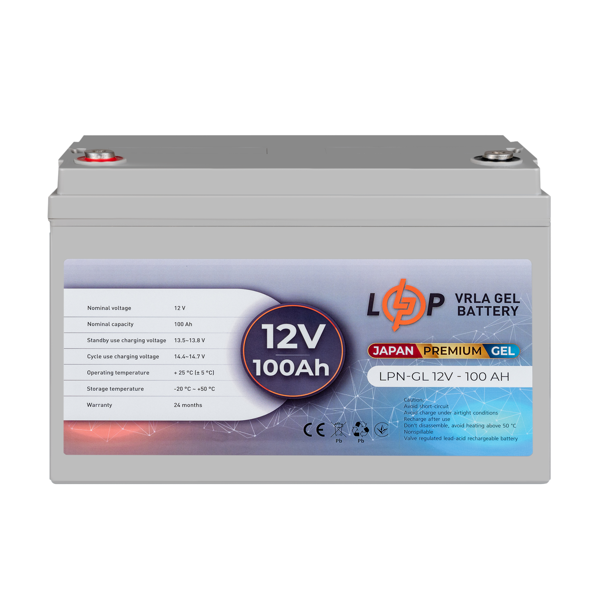 ����������� ������� LPN-GL 12V - 100 Ah 