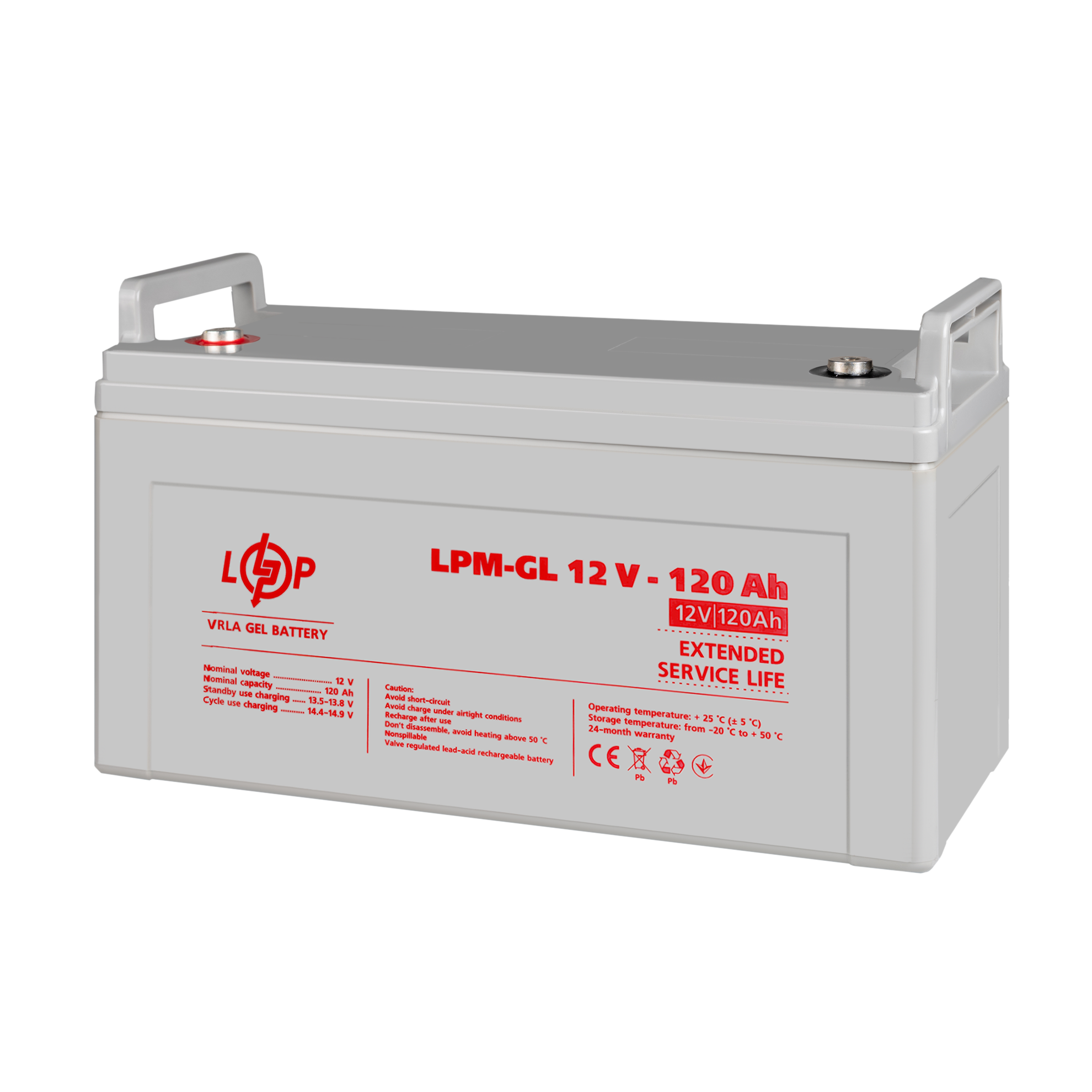 ����������� ������� LPM-GL 12V - 120 Ah 