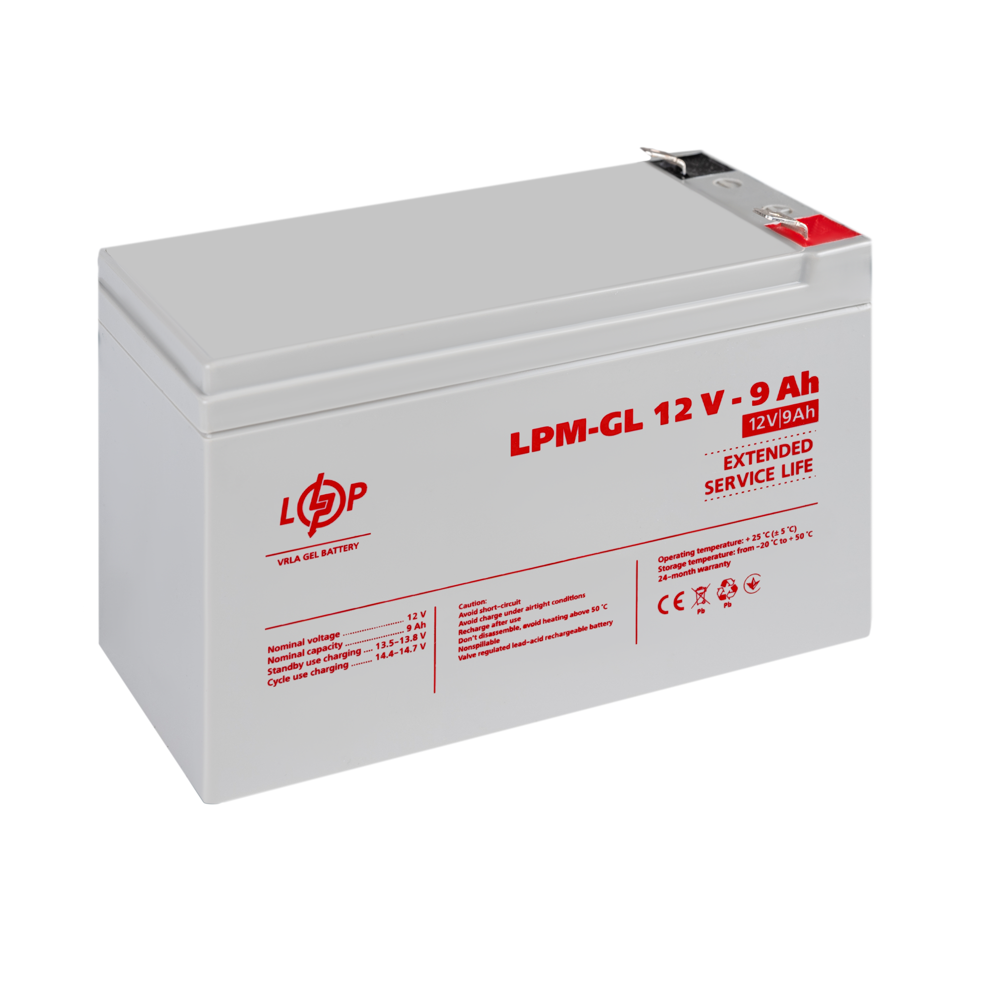 ����������� ������� LPM-GL 12V - 9 Ah 