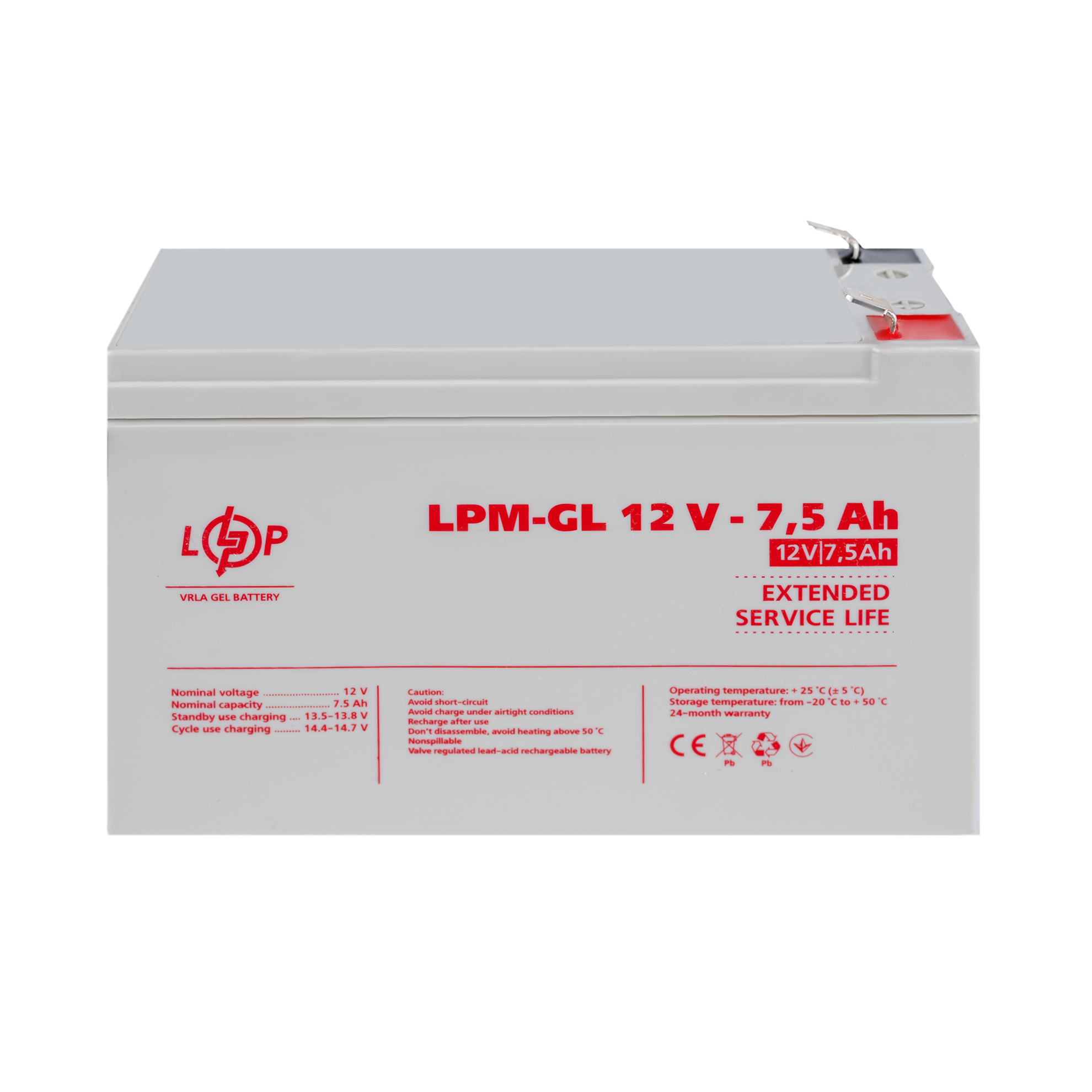 ����������� ������� LPM-GL 12V - 7.5 Ah 