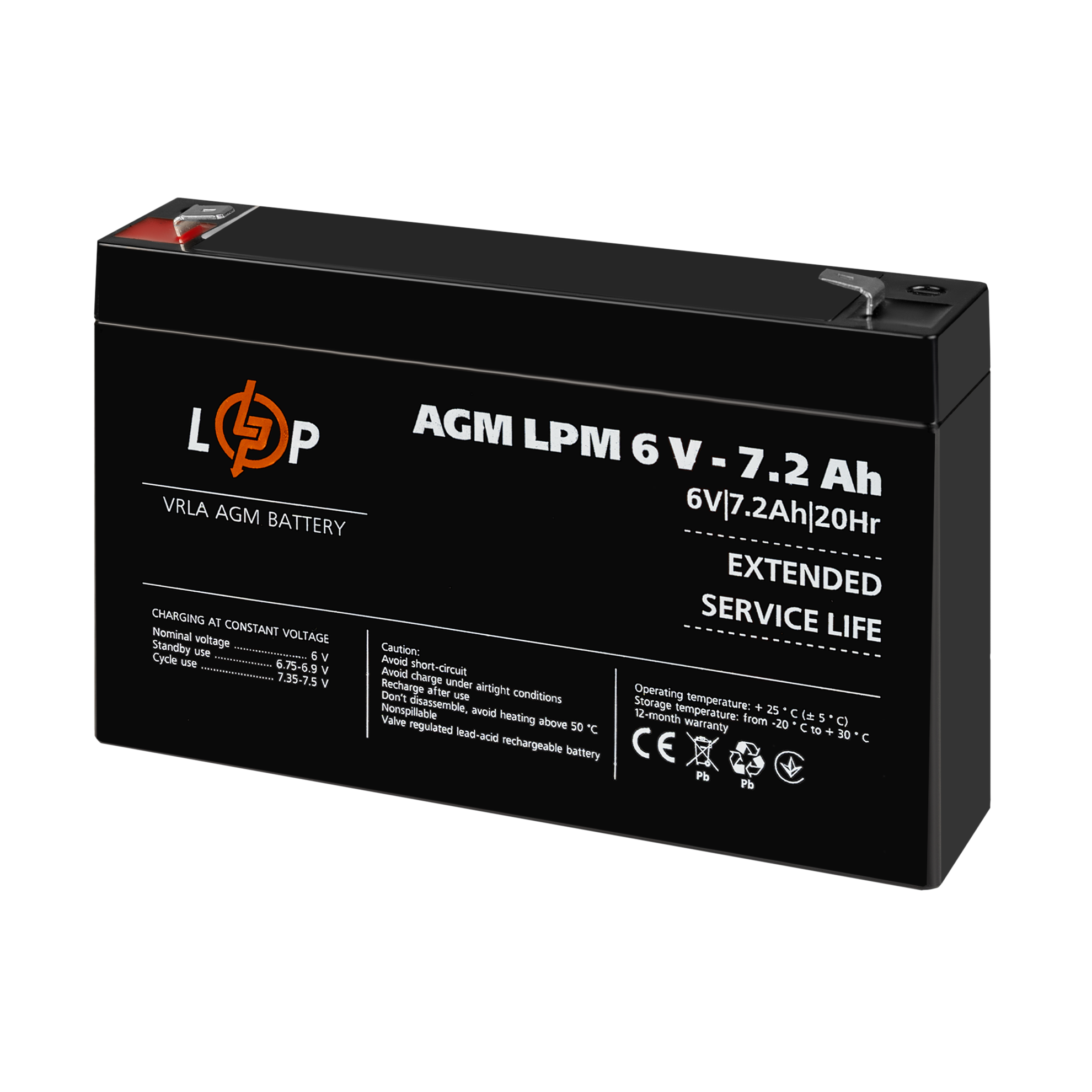 ����������� AGM LPM 6V - 7.2 Ah 