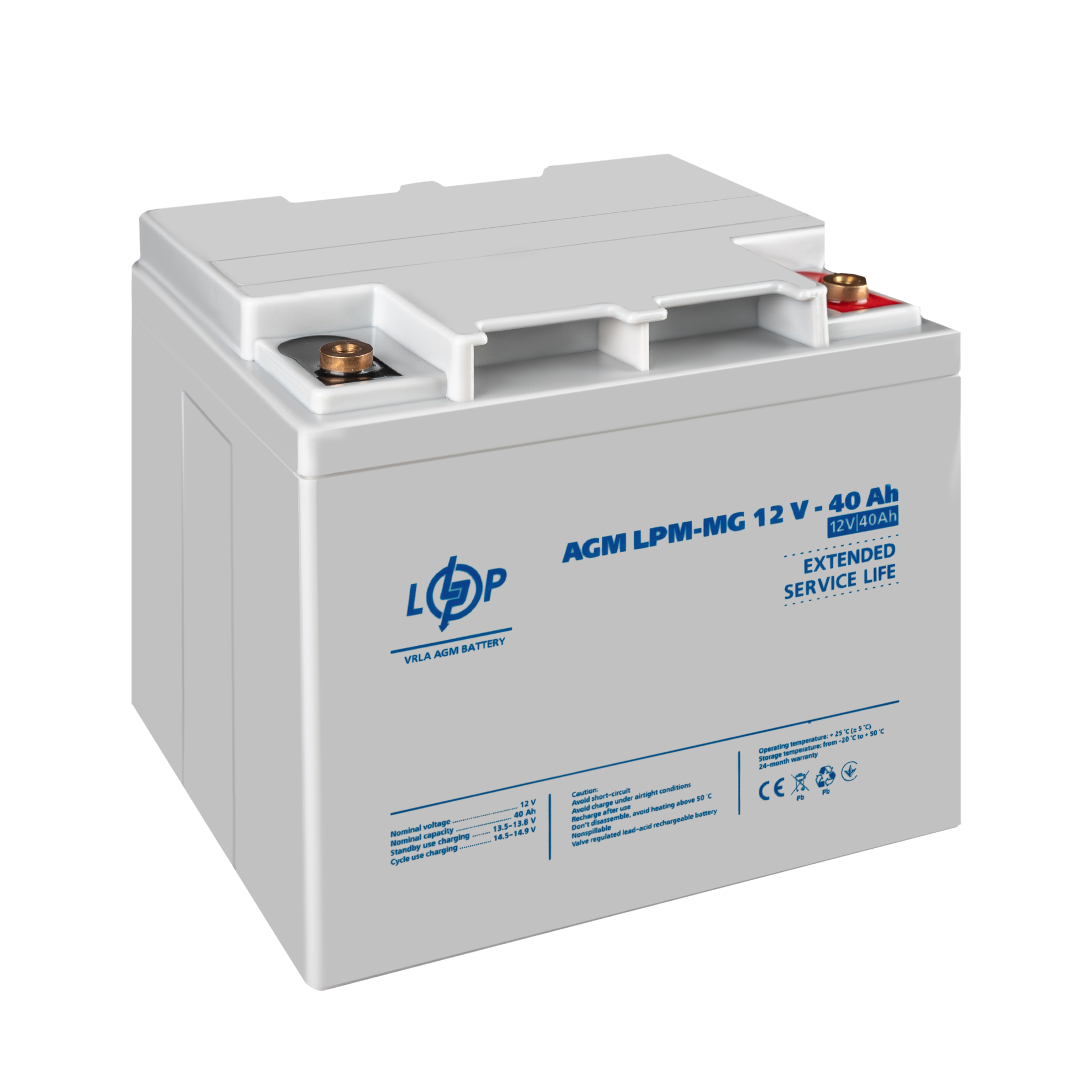 ����������� ������������� LPM-MG 12V - 40 Ah 