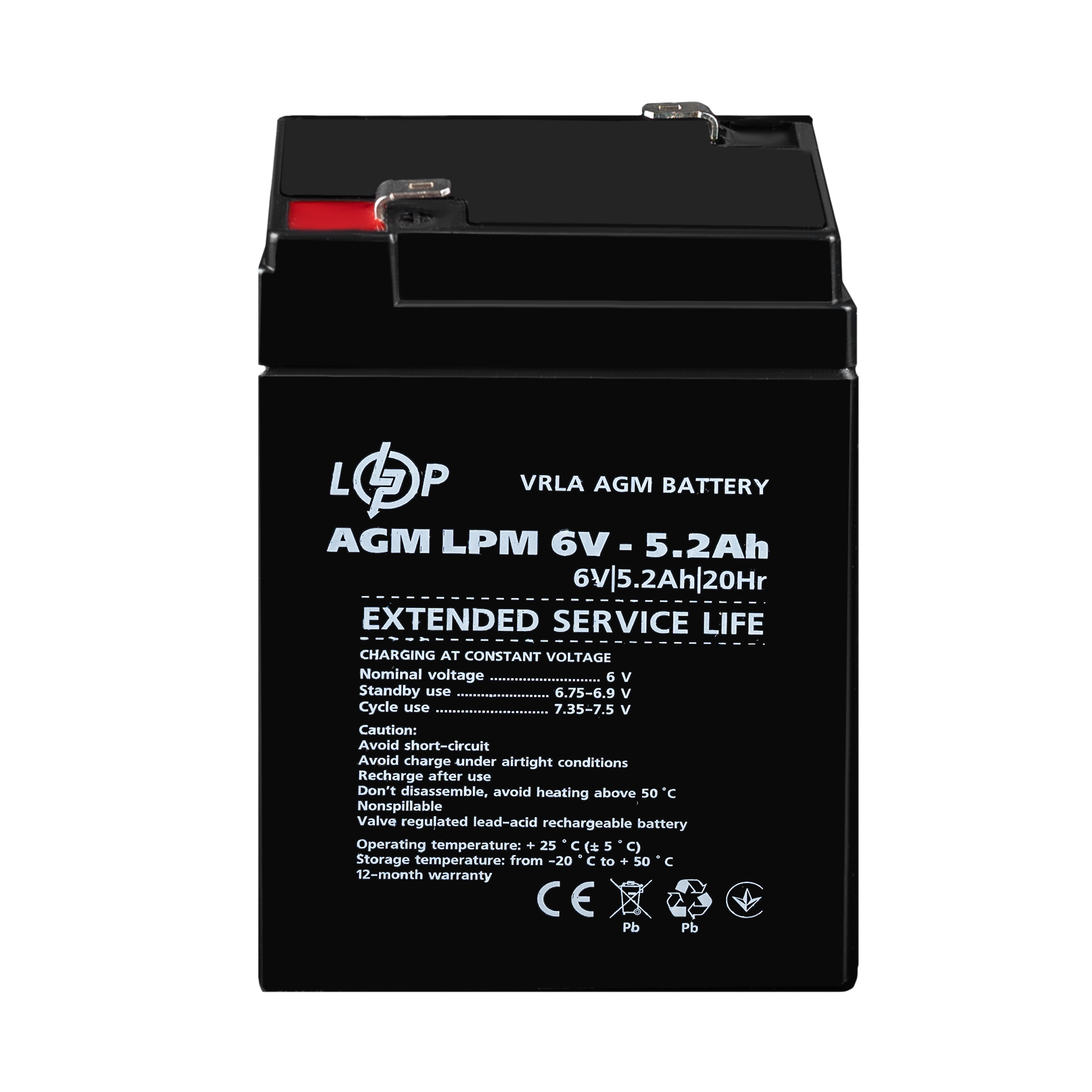 ����������� AGM LPM 6V - 5.2 Ah 