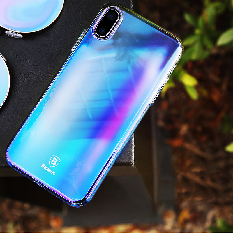 ����� Baseus ��� iPhone X/Xs Glaze blue (WIAPIPHX-GC03) 