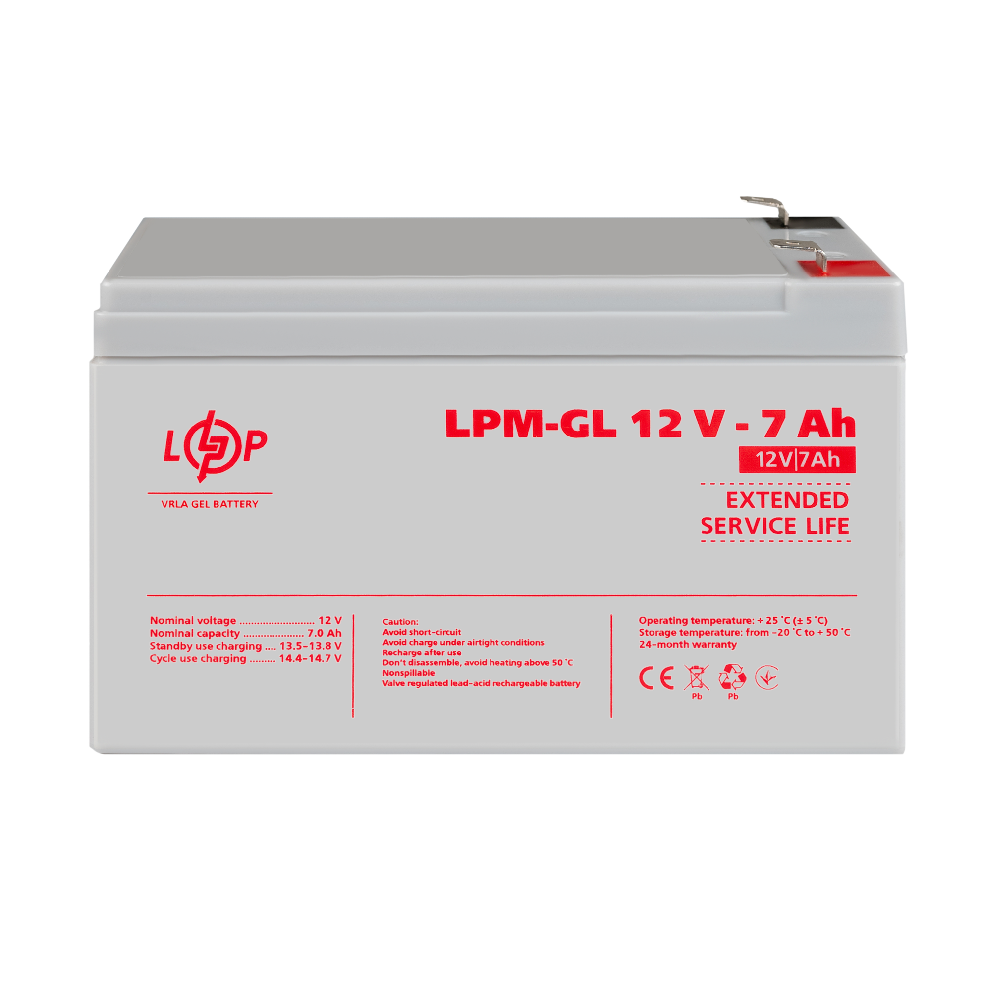 ����������� ������� LPM-GL 12V - 7 Ah 