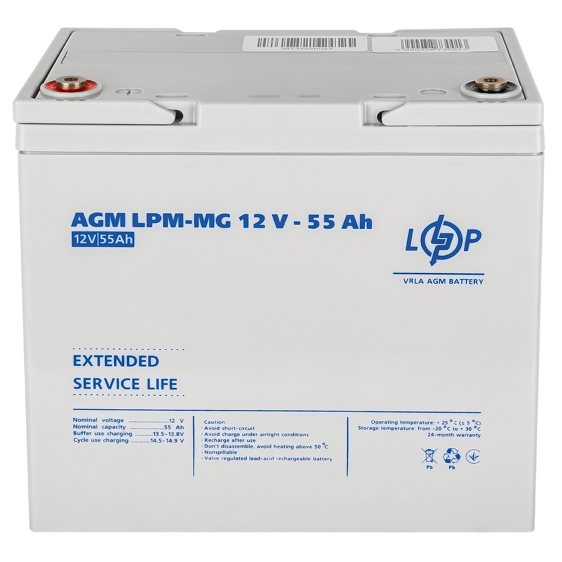 ����������� ������������� LPM-MG 12V - 55 Ah 