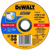 ���.����� DeWALT INOX FASTCUT ���� ������ �� �����., 125�1.0�22.23 ��. 