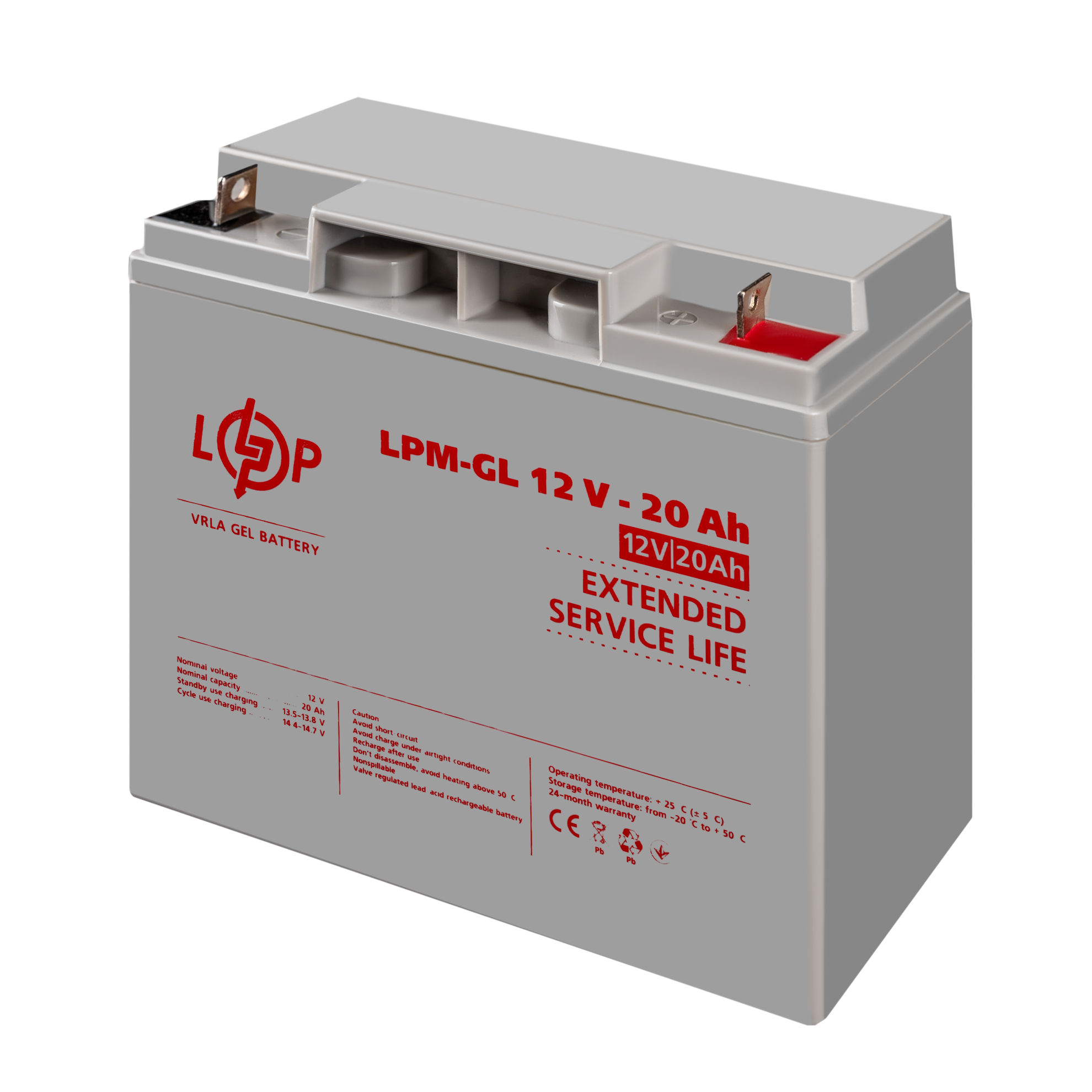 ����������� ������� LPM-GL 12V - 20 Ah 