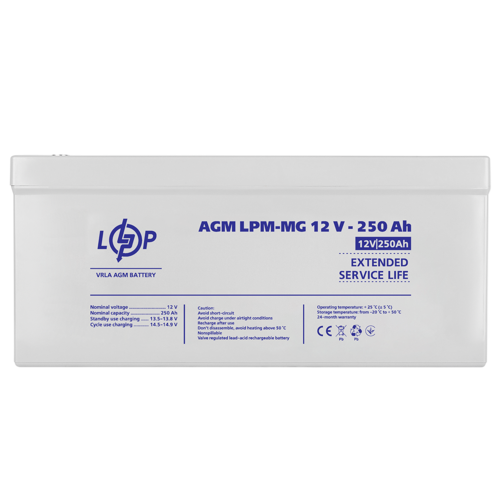 ����������� ������������� LPM-MG 12V - 250 Ah 