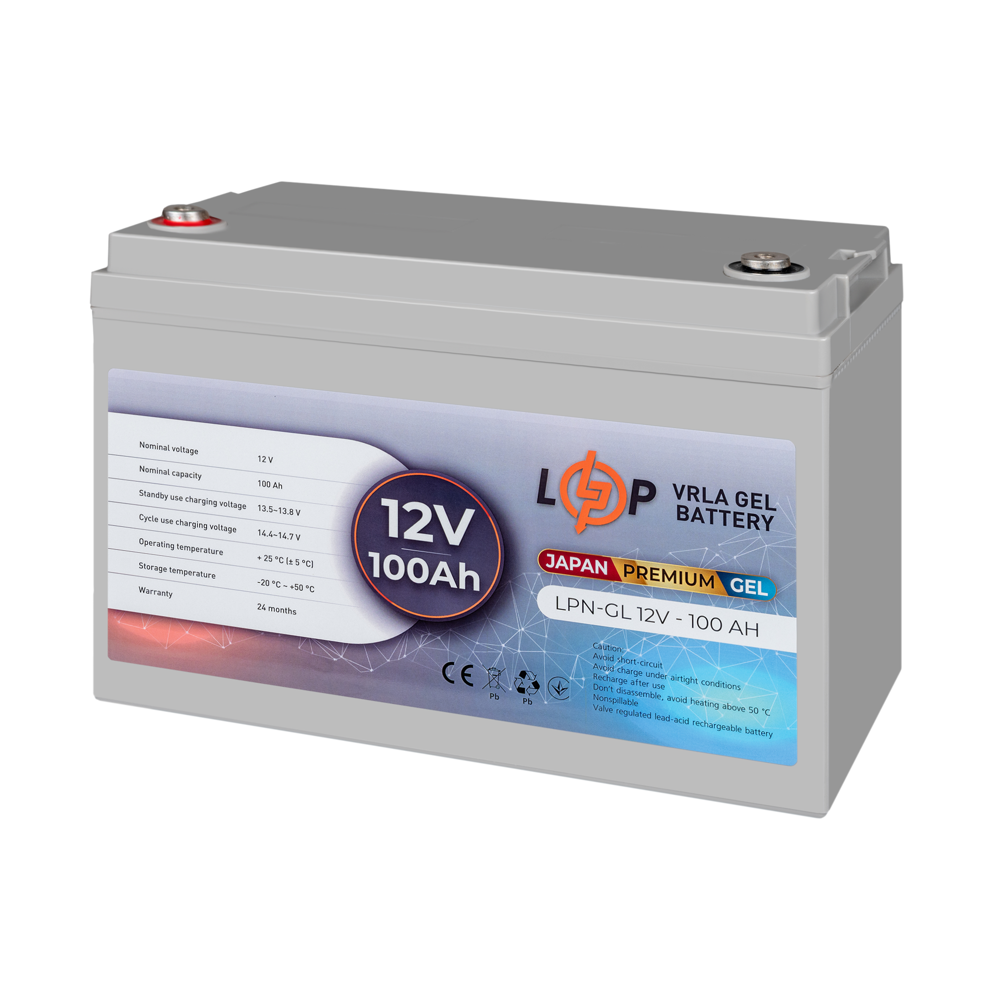 ����������� ������� LPN-GL 12V - 100 Ah 