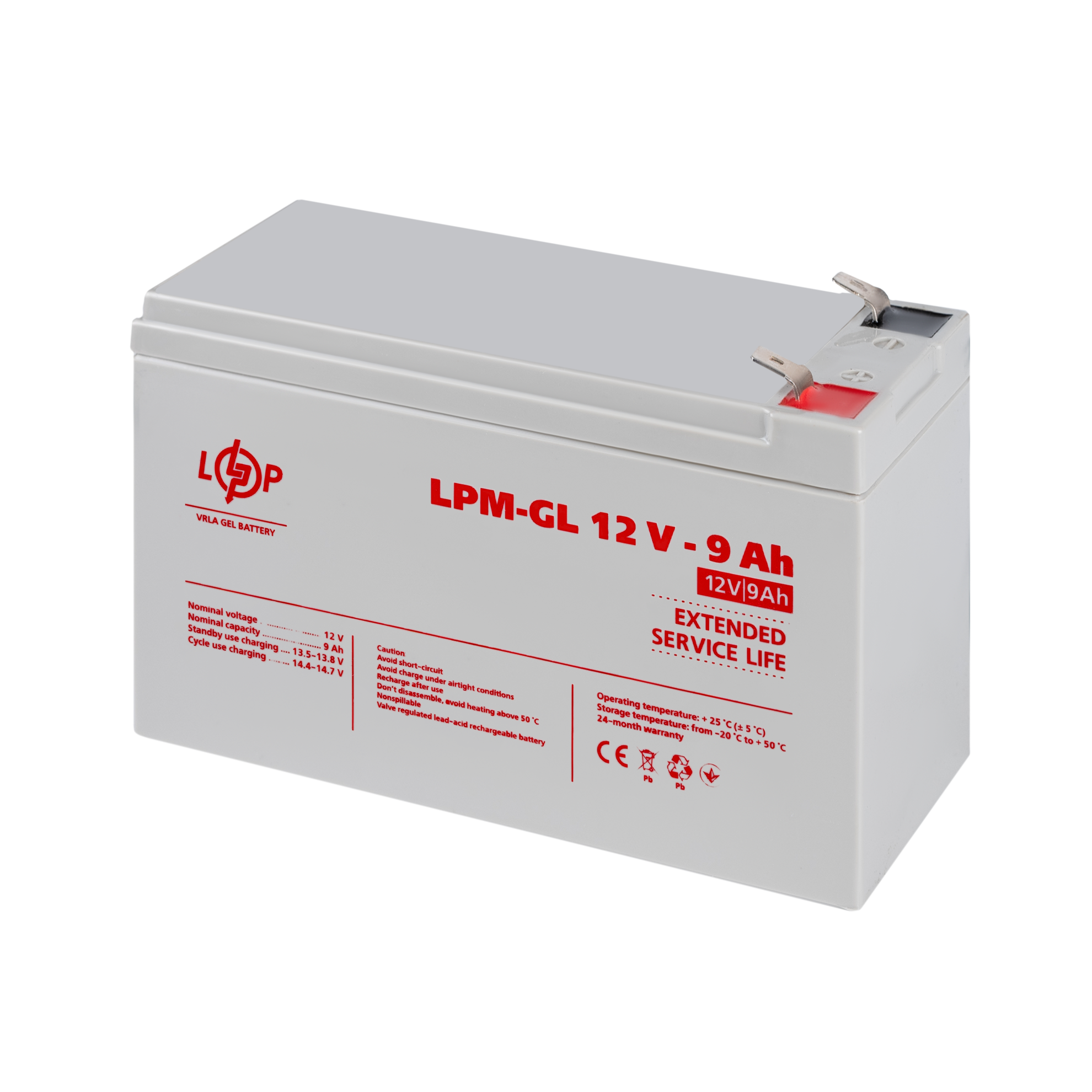 ����������� ������� LPM-GL 12V - 9 Ah 