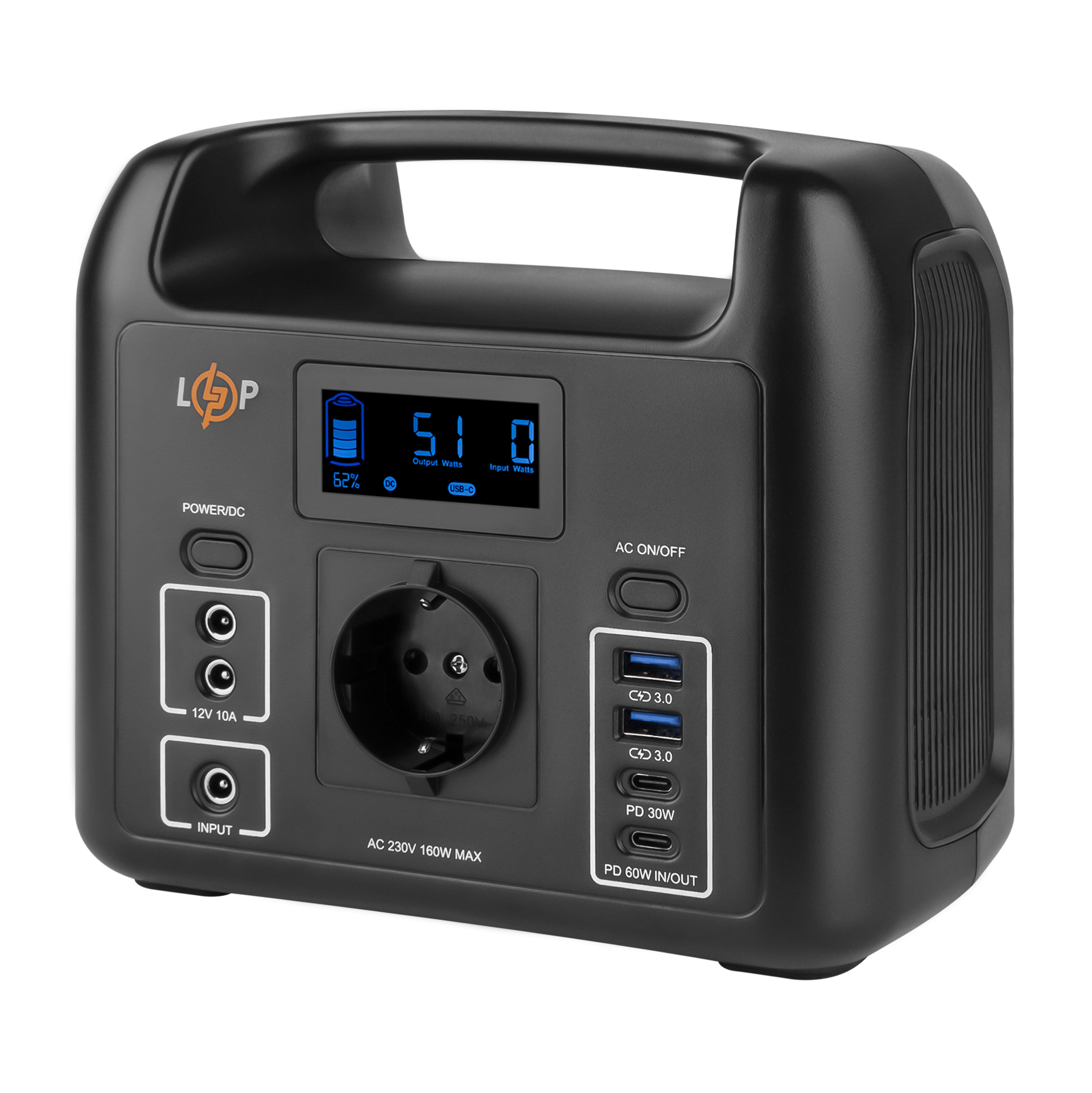 ������������������� ����������� �������� ������� LP CHARGER 160 (160W, 204Wh) 