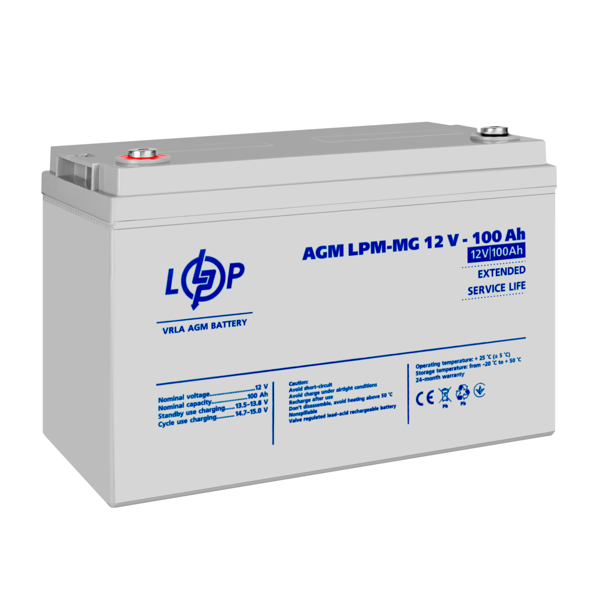 ����������� ������������� LPM-MG 12V - 100 Ah 