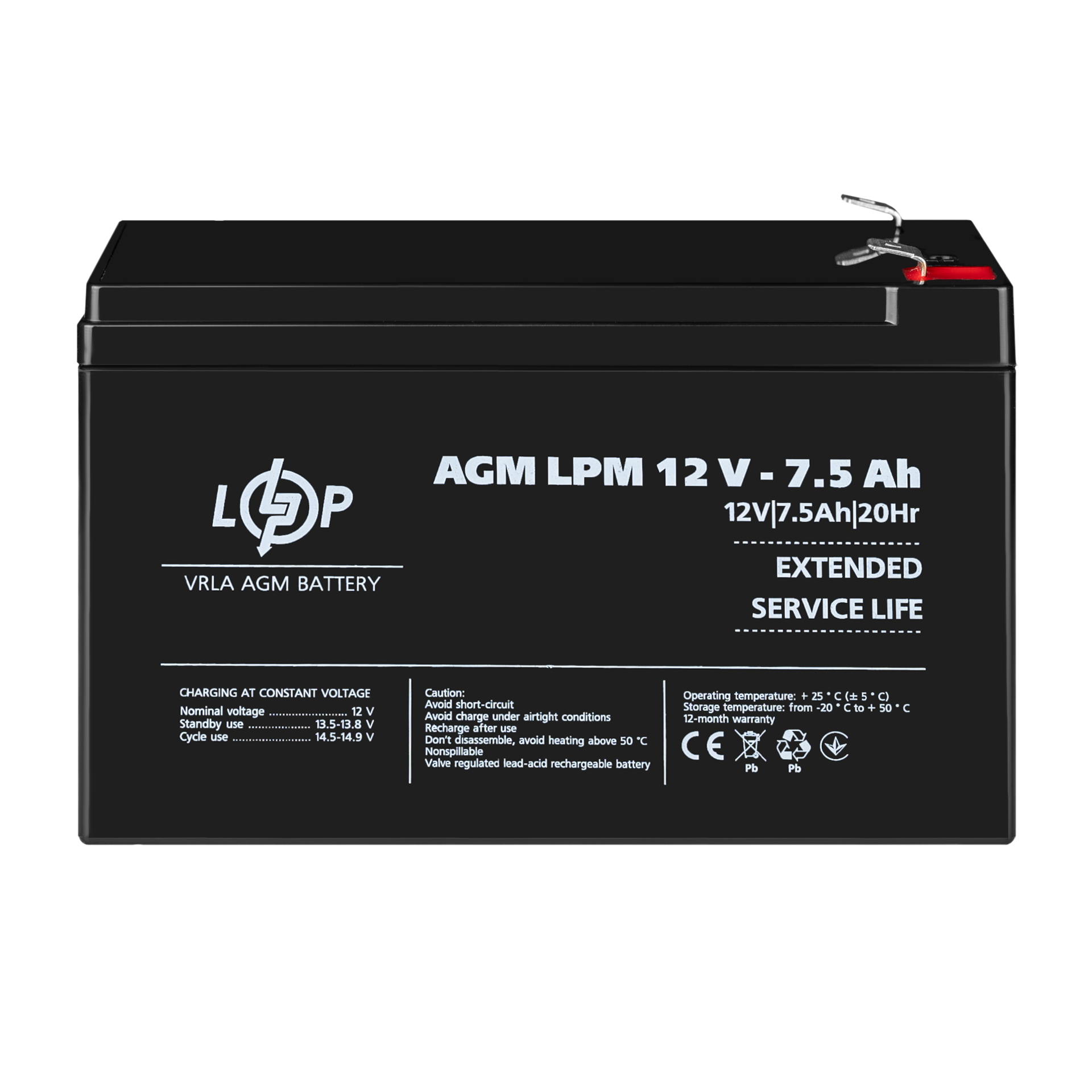 ����������� AGM LPM 12V - 7.5 Ah 