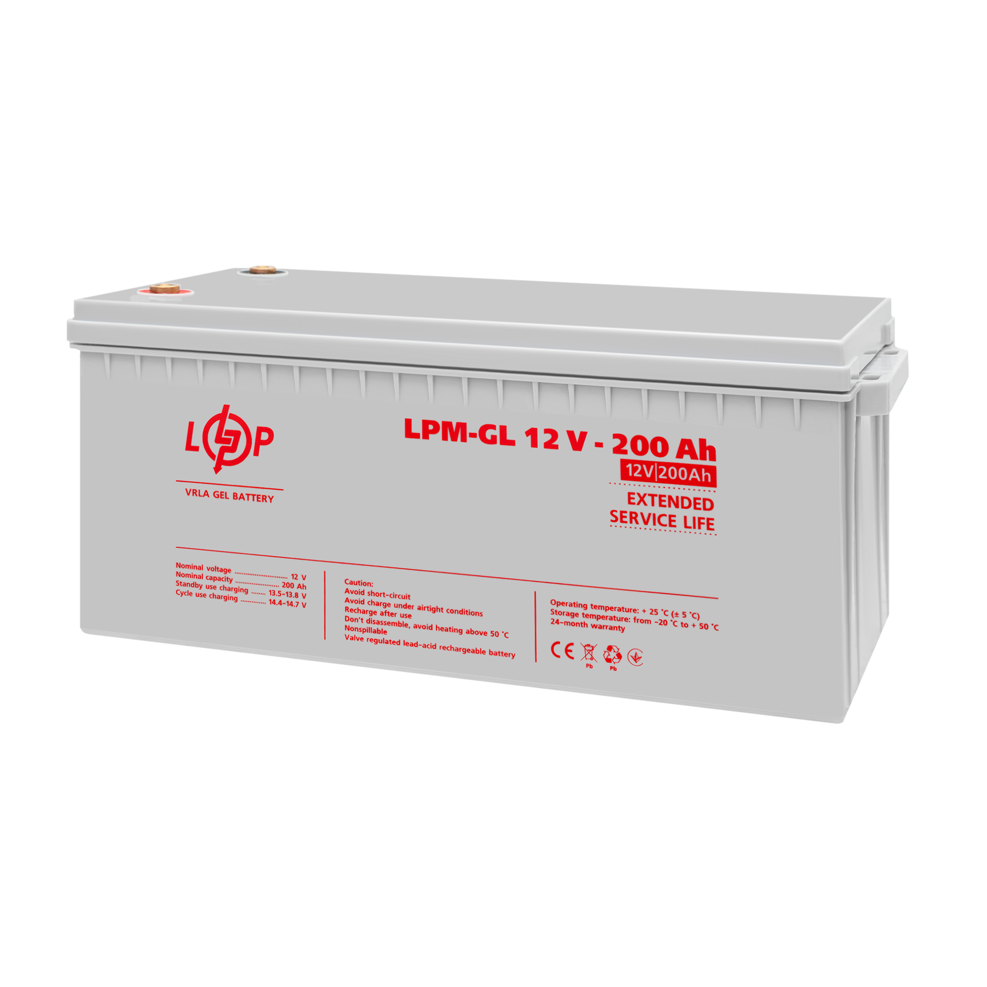 ����������� ������� LPM-GL 12V - 200 Ah 