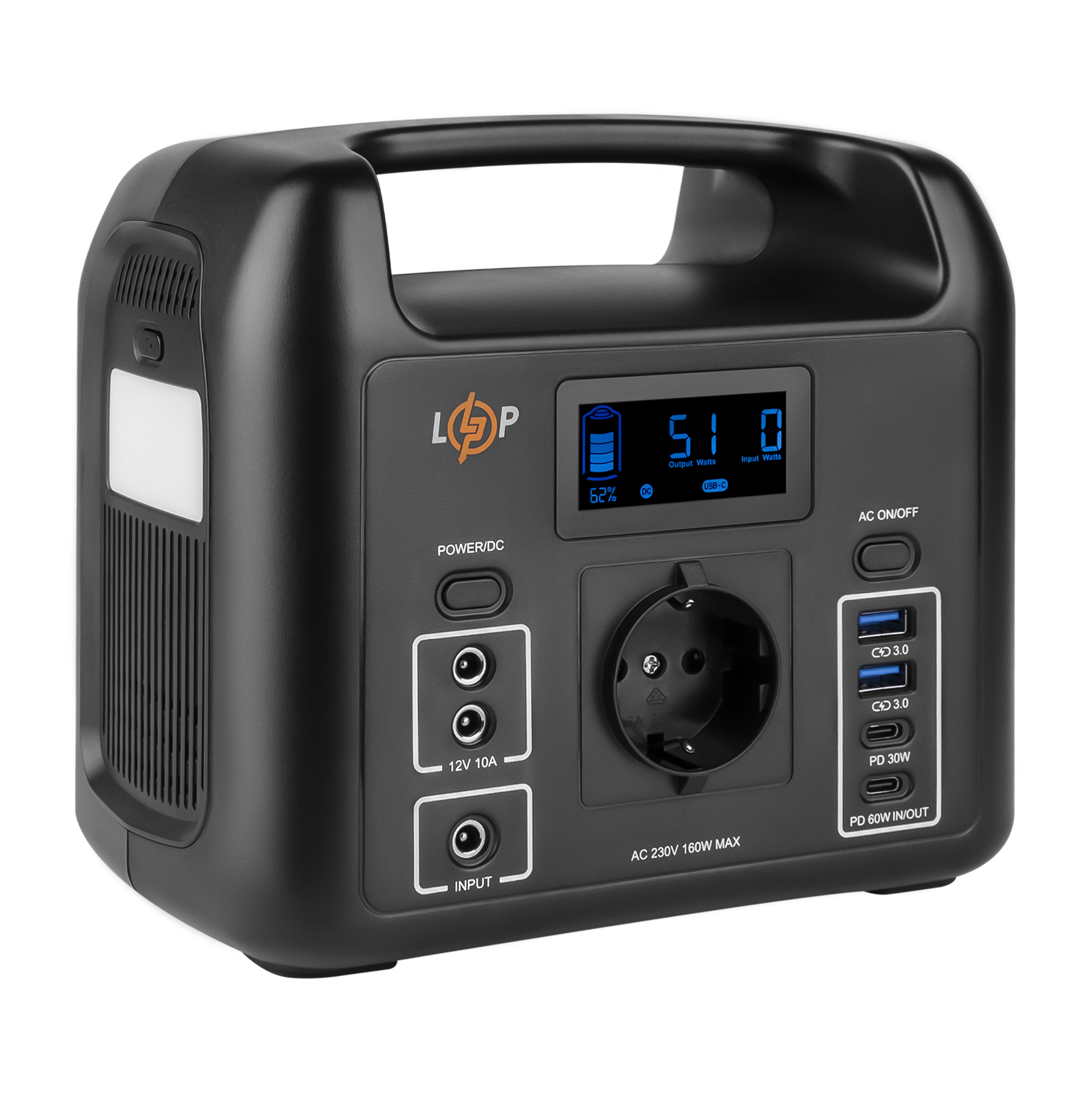 ������������������� ����������� �������� ������� LP CHARGER 160 (160W, 204Wh) 