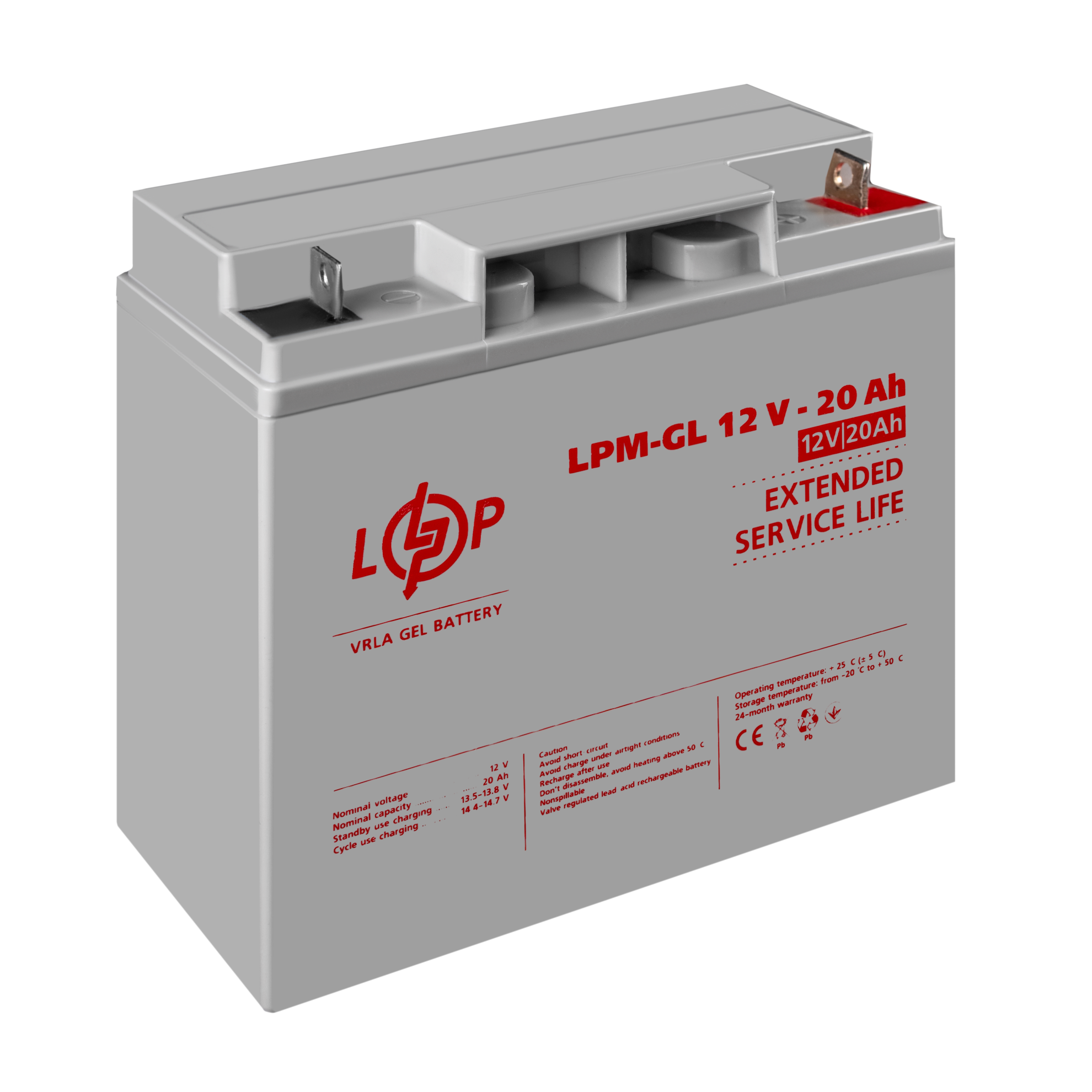 ����������� ������� LPM-GL 12V - 20 Ah 