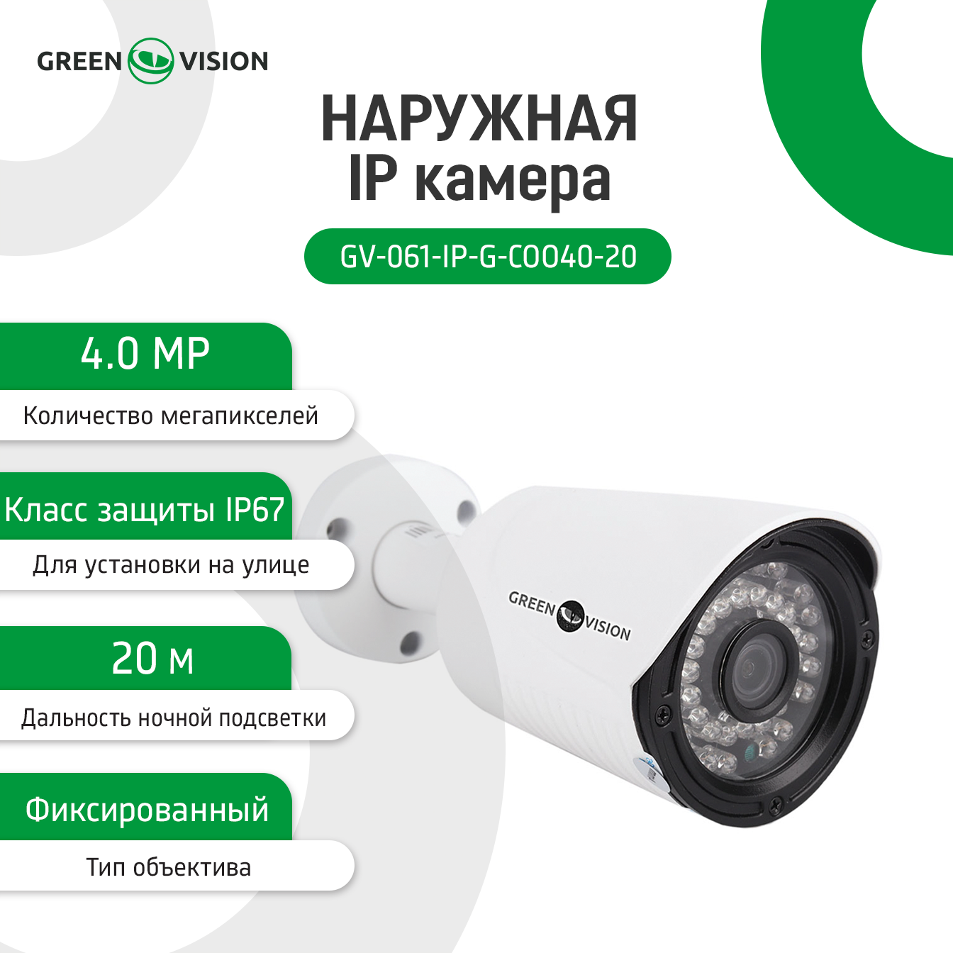 �������� IP ������ GV-061-IP-G-COO40-20 