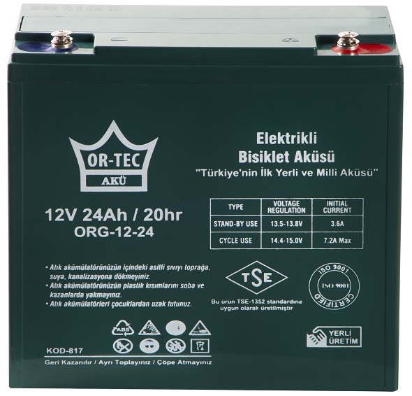 Re/ OR-TEC 12V 24 AH GEL   