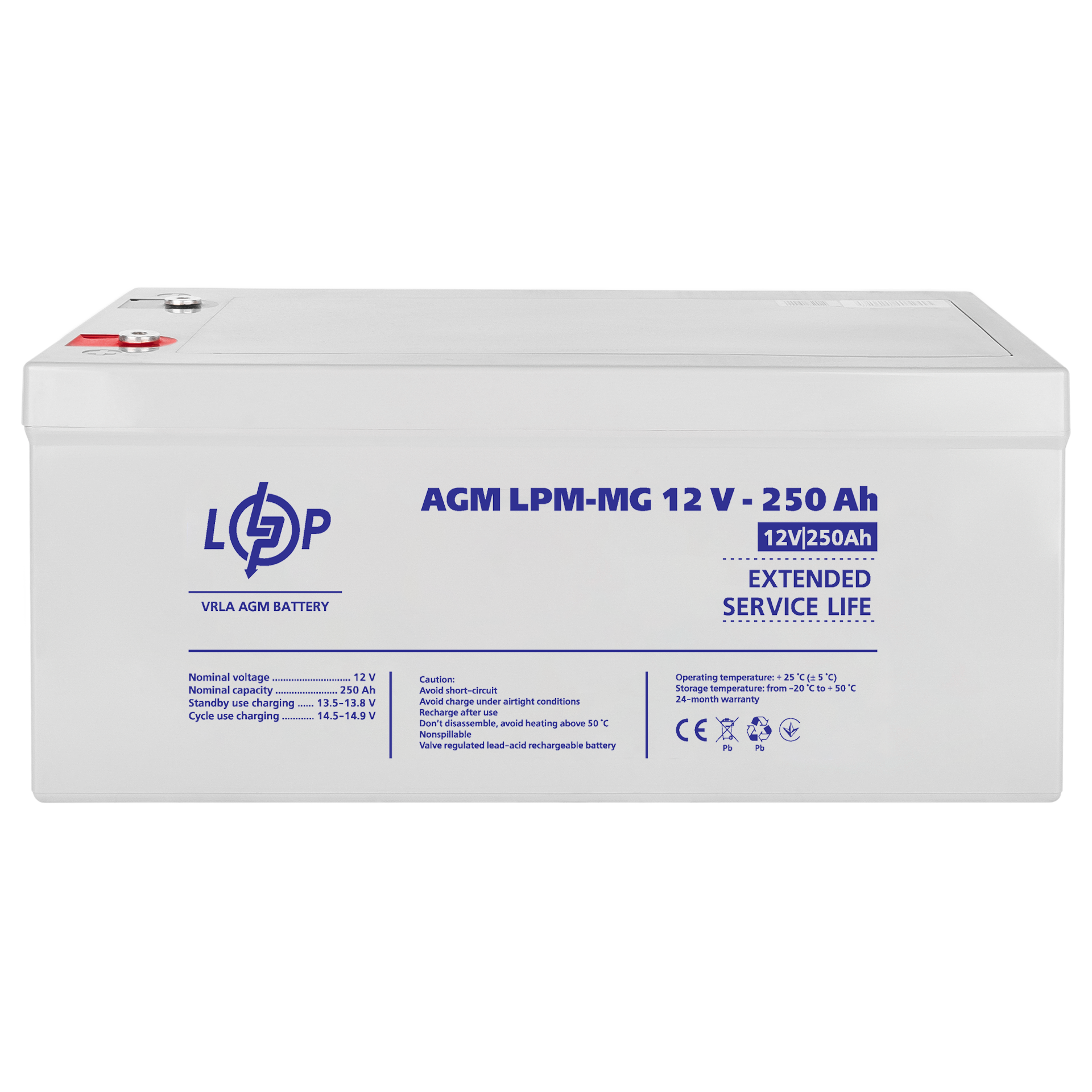 ����������� ������������� LPM-MG 12V - 250 Ah 