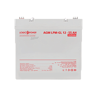 ����������� ������� LP-GL 12V - 55 Ah Silver 