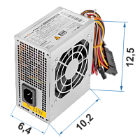 ������������ ���� ������� LP-MICRO-ITX-400-8-2SATA 