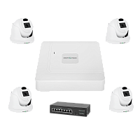 �������� ��������������� �� 4 �������GV-IP-K-W70/04 3MP 